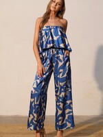 Print tube jumpsuit