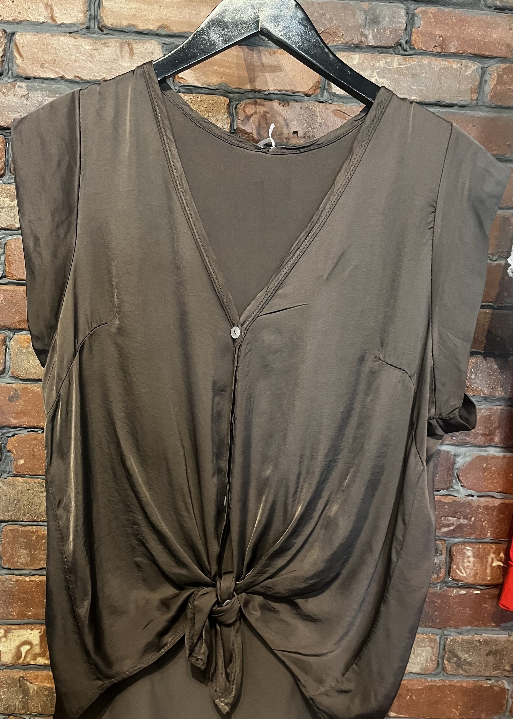 Satin tie front +5 colors