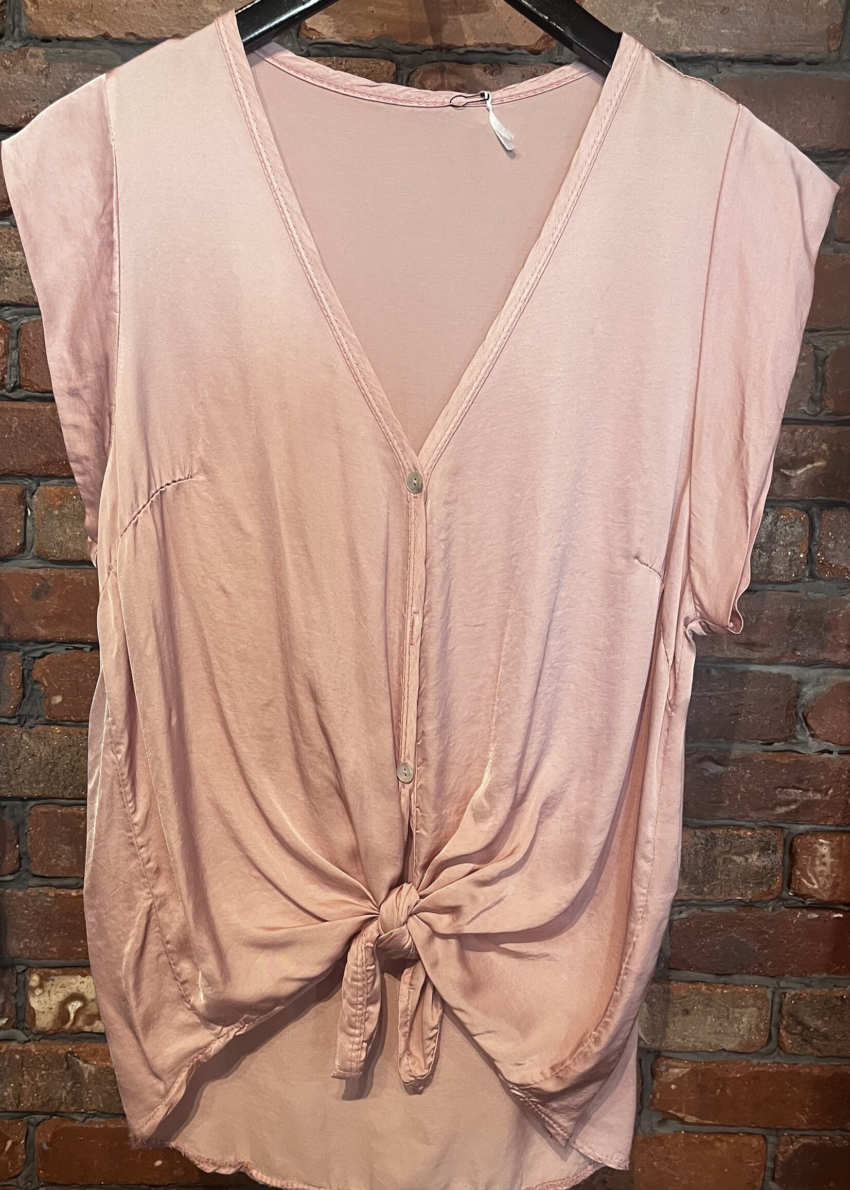 Satin tie front +5 colors
