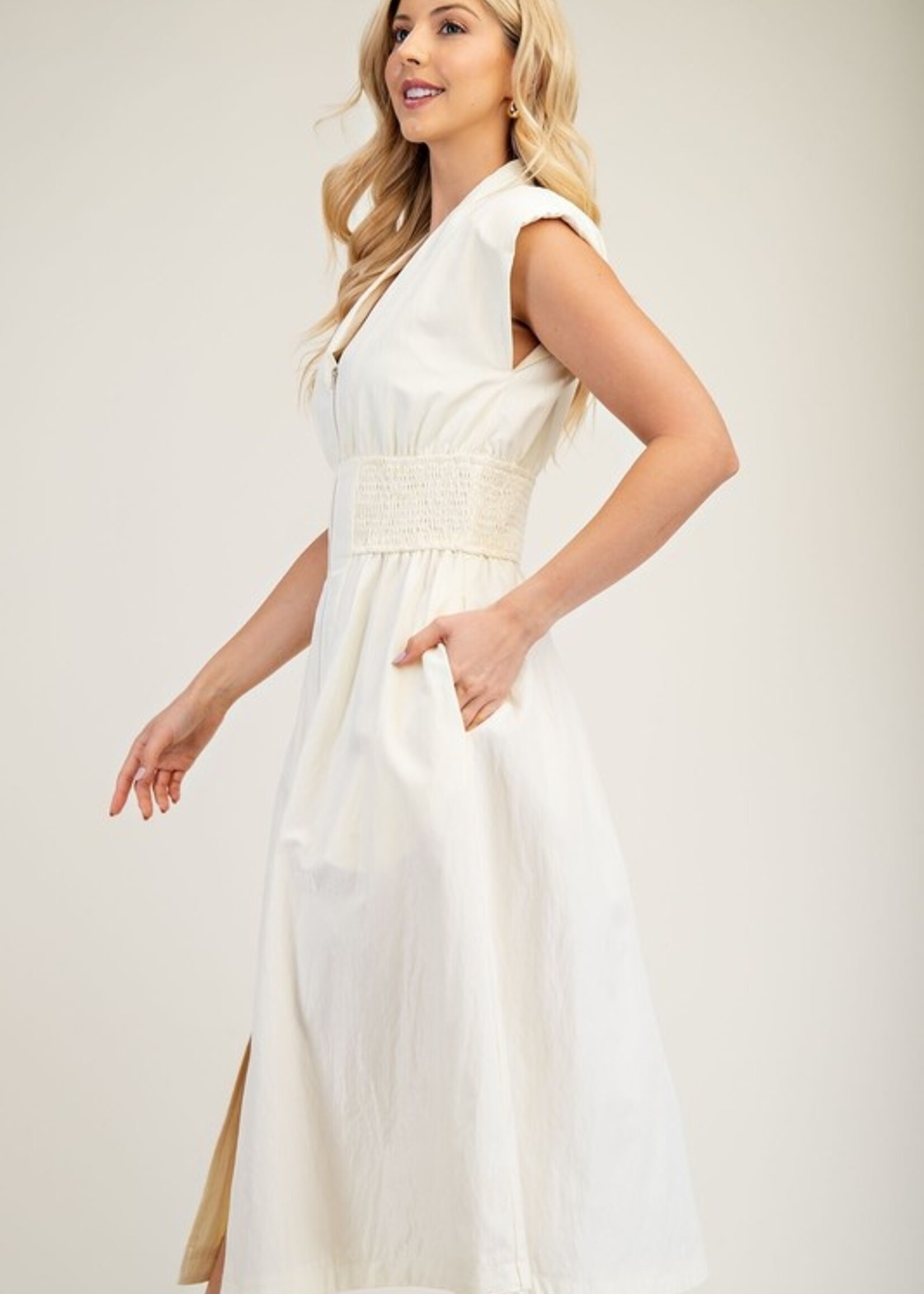 Zip front midi +3 colors