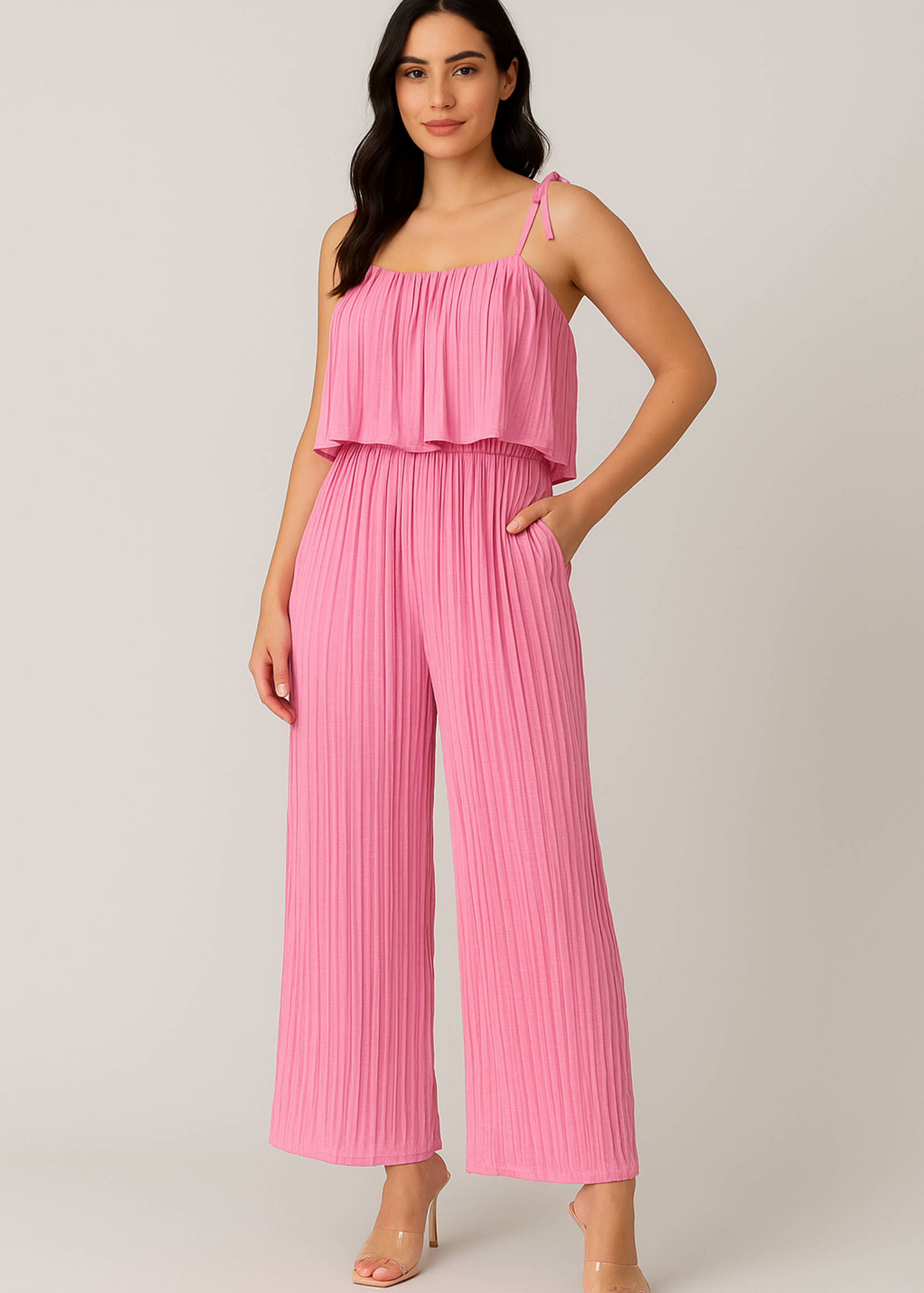 Accordian jumpsuit +3 colors
