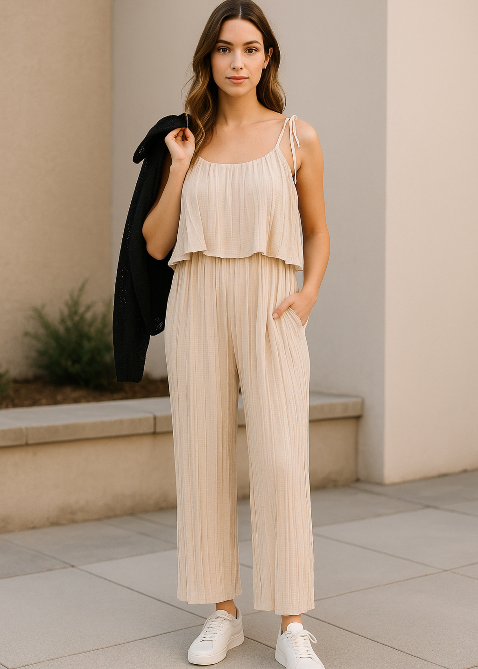 Accordian jumpsuit +3 colors