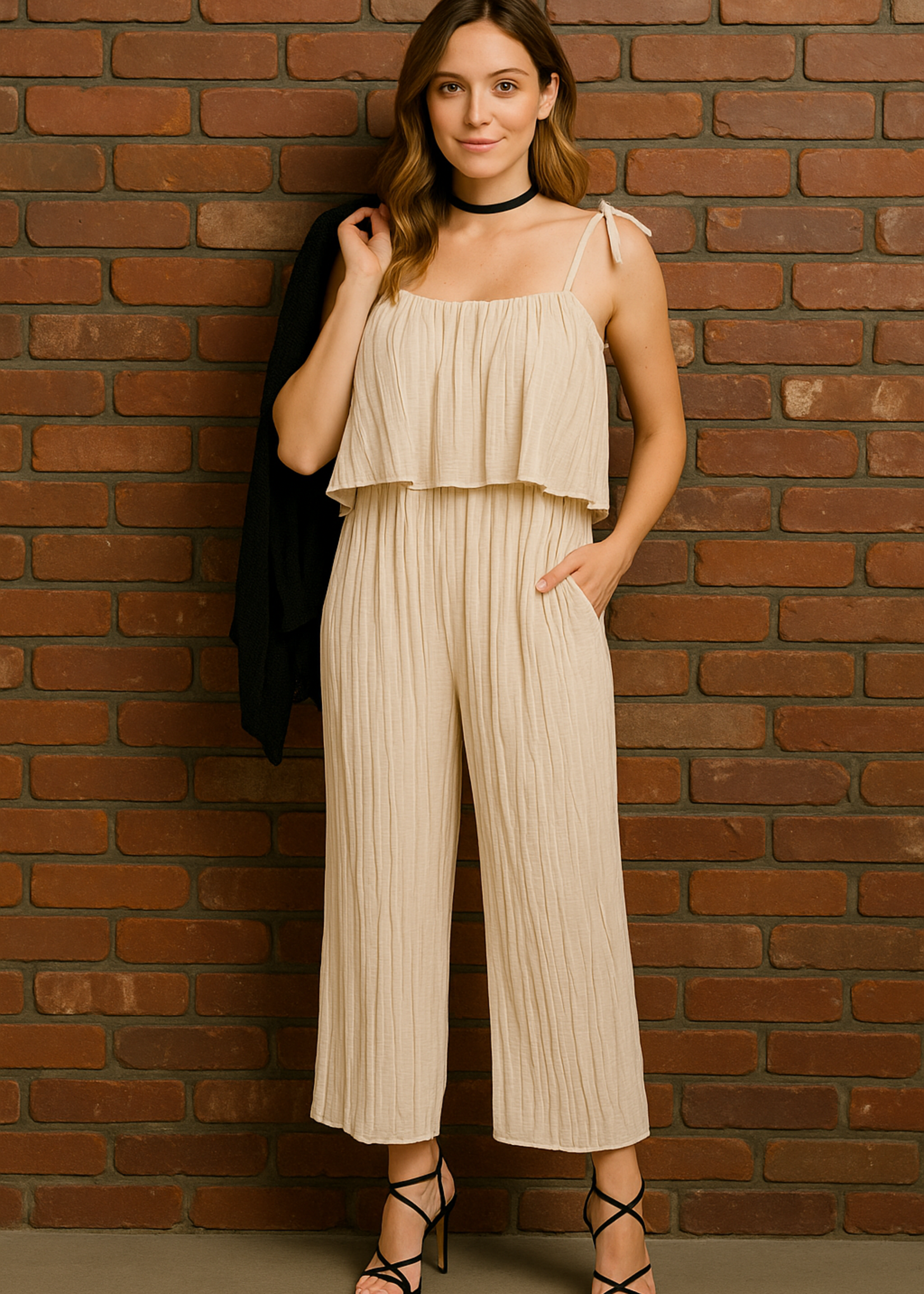 Accordian jumpsuit +3 colors