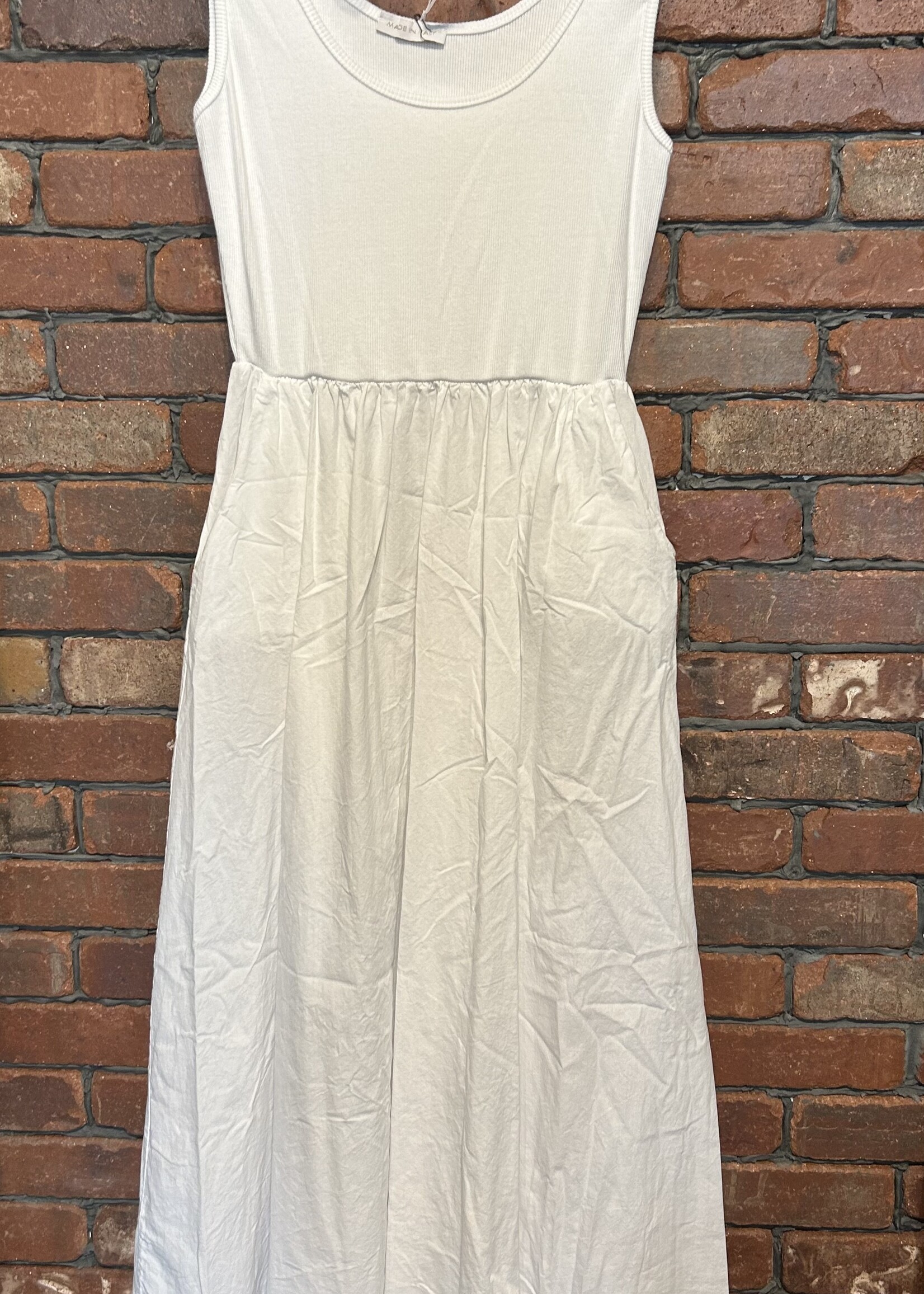Mix media dress +4 colors
