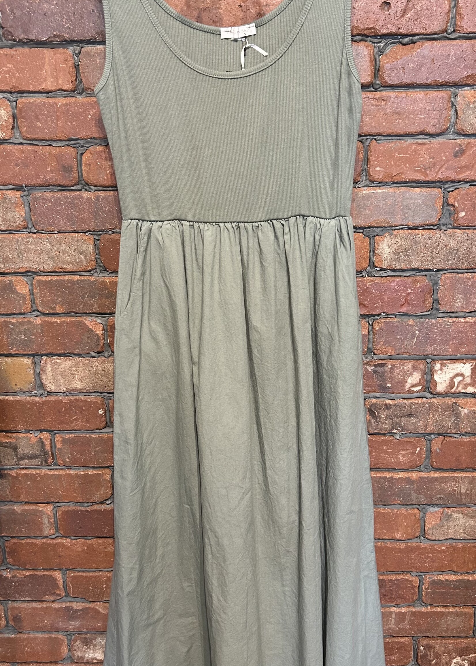 Mix media dress +4 colors