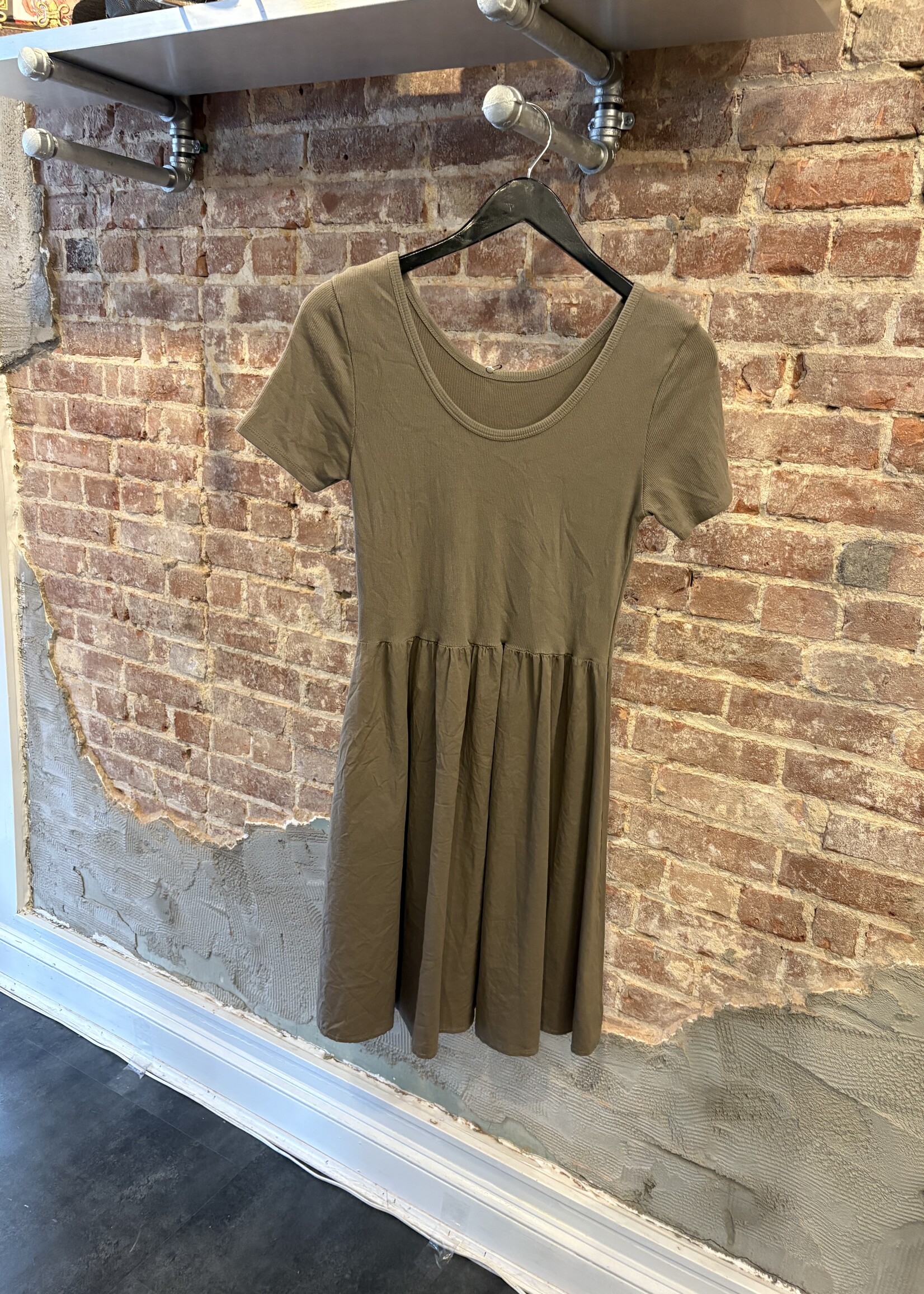 Poplin hem dress +5 colors