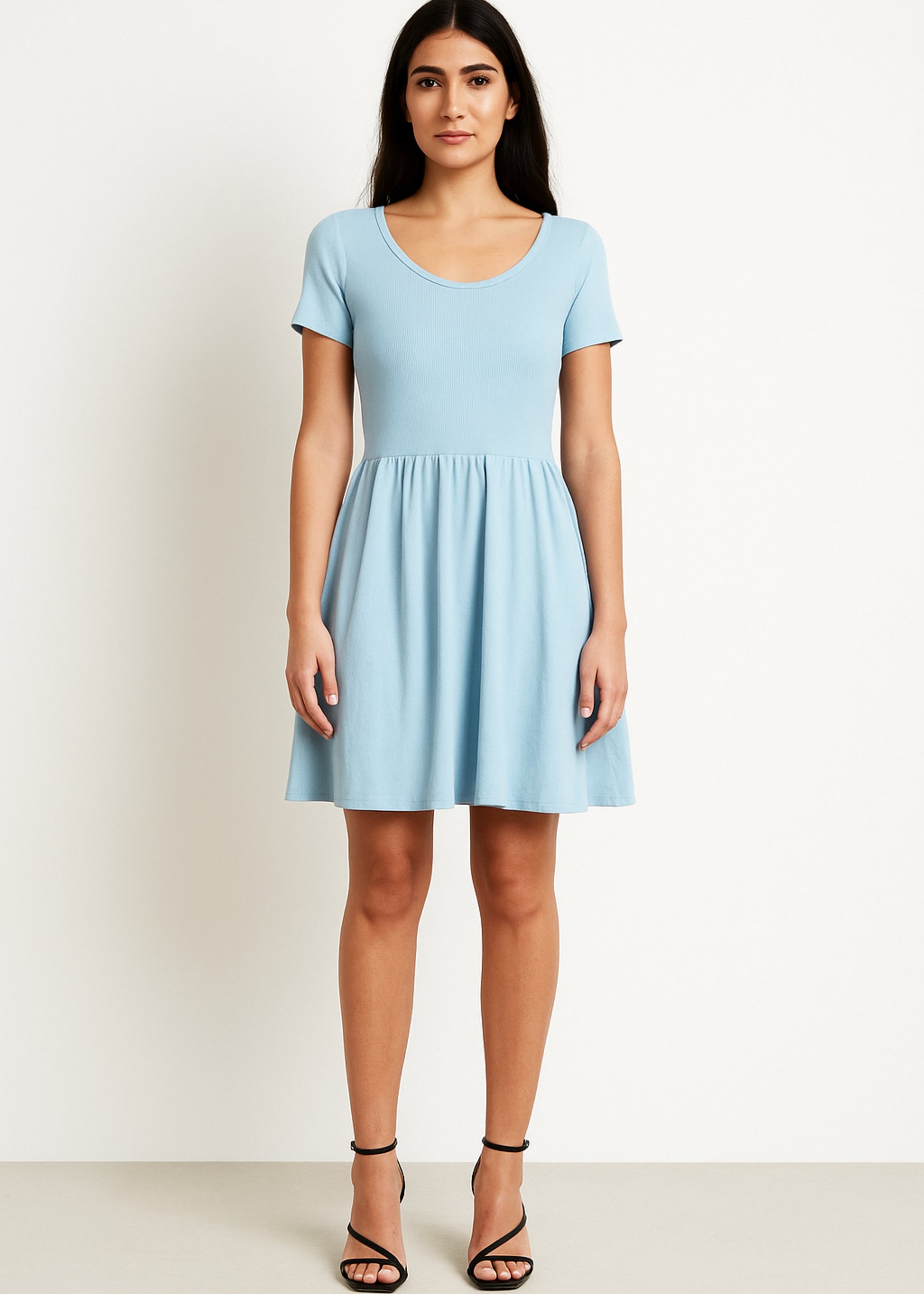 Poplin hem dress +5 colors