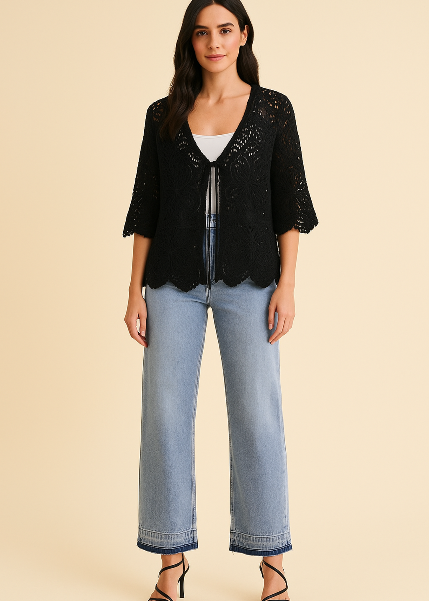 Crochet open cardigan +2 colors