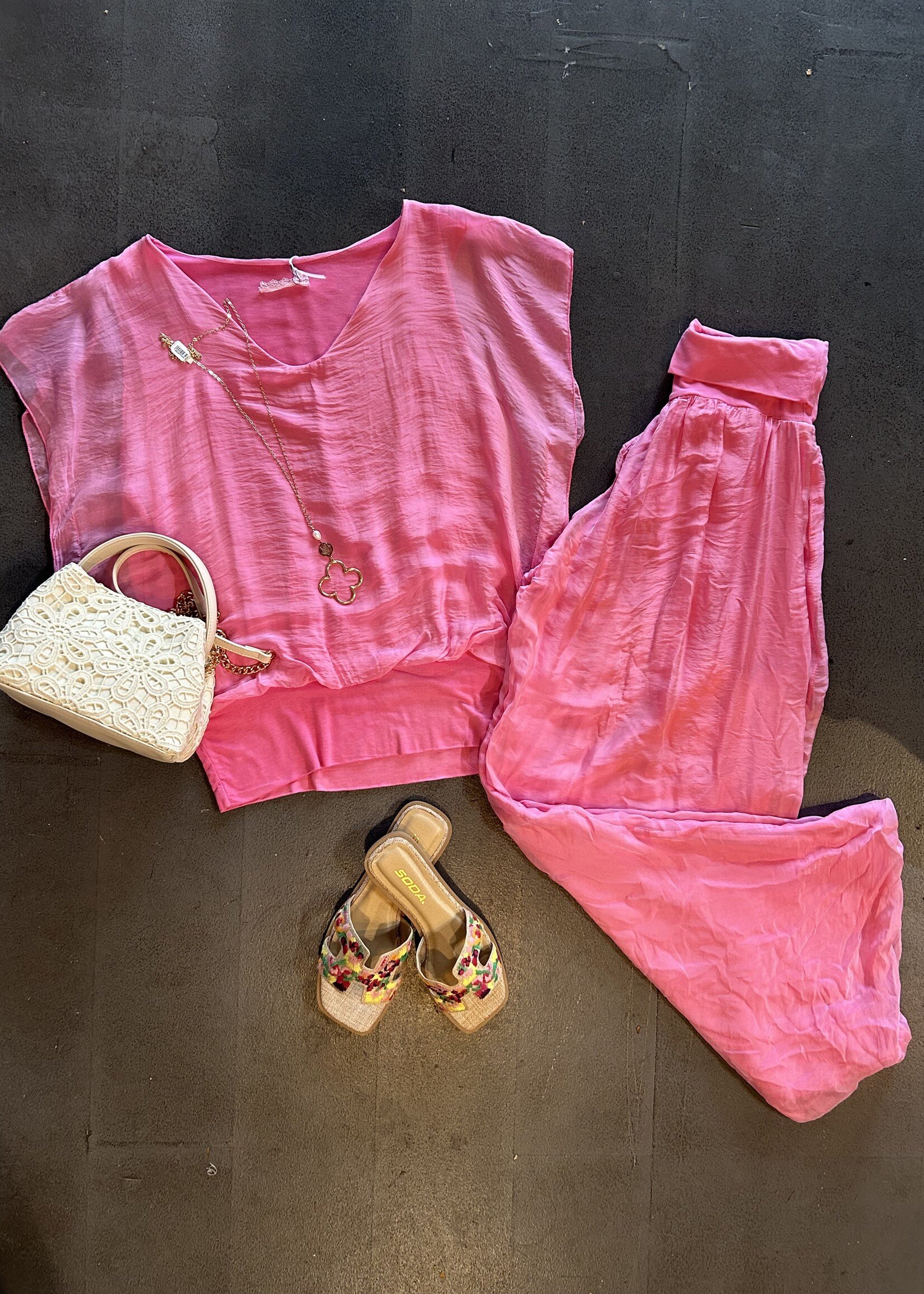 Silk overlay pant +3 colors