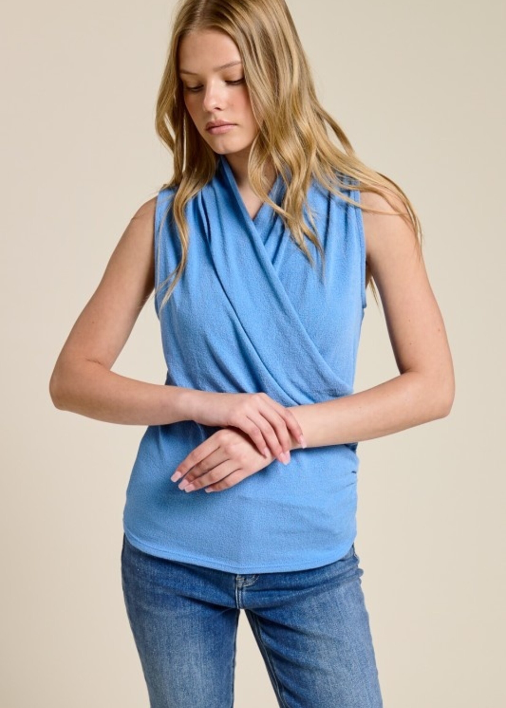 Stretch crepe top +4 colors
