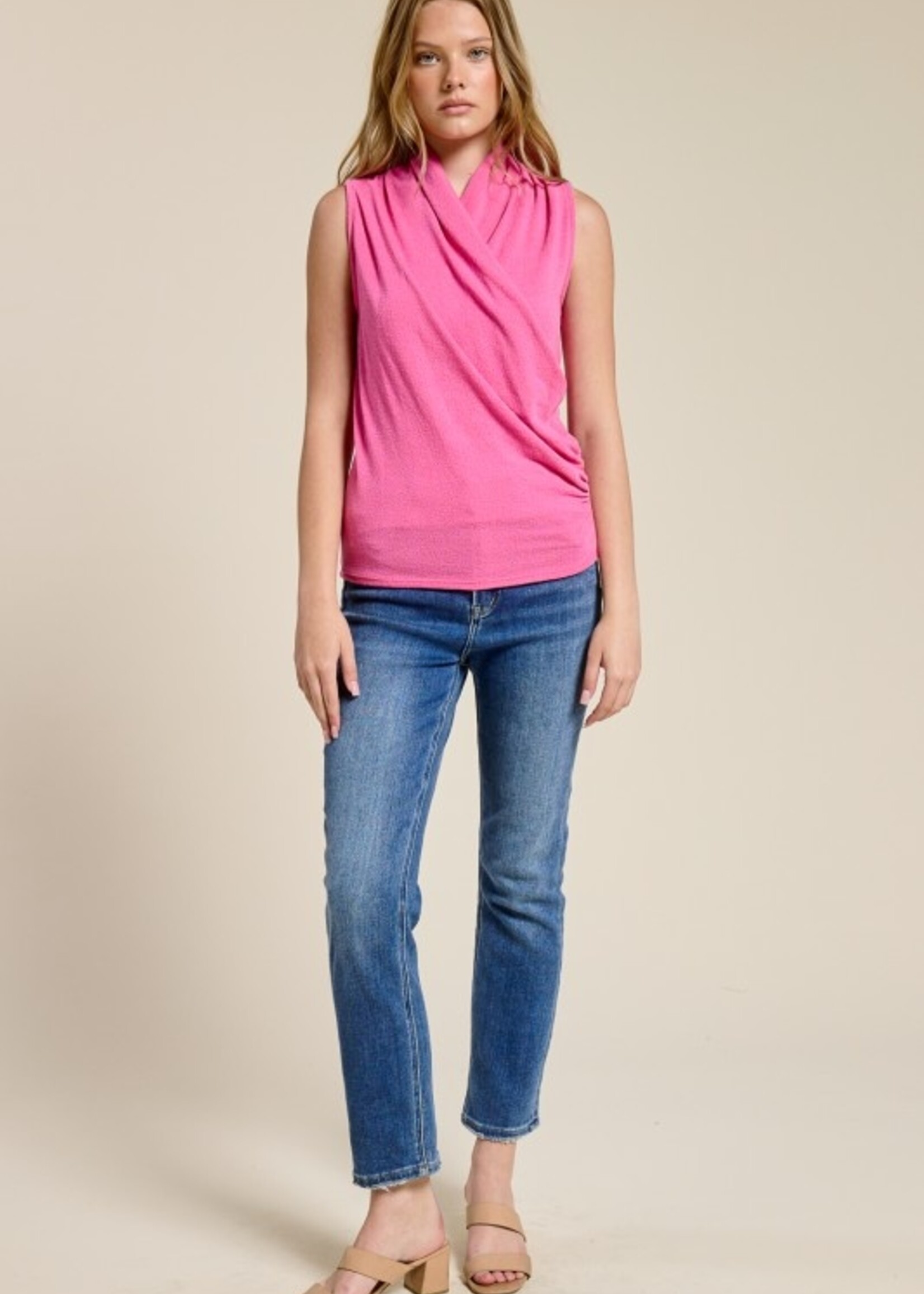 Stretch crepe top +4 colors