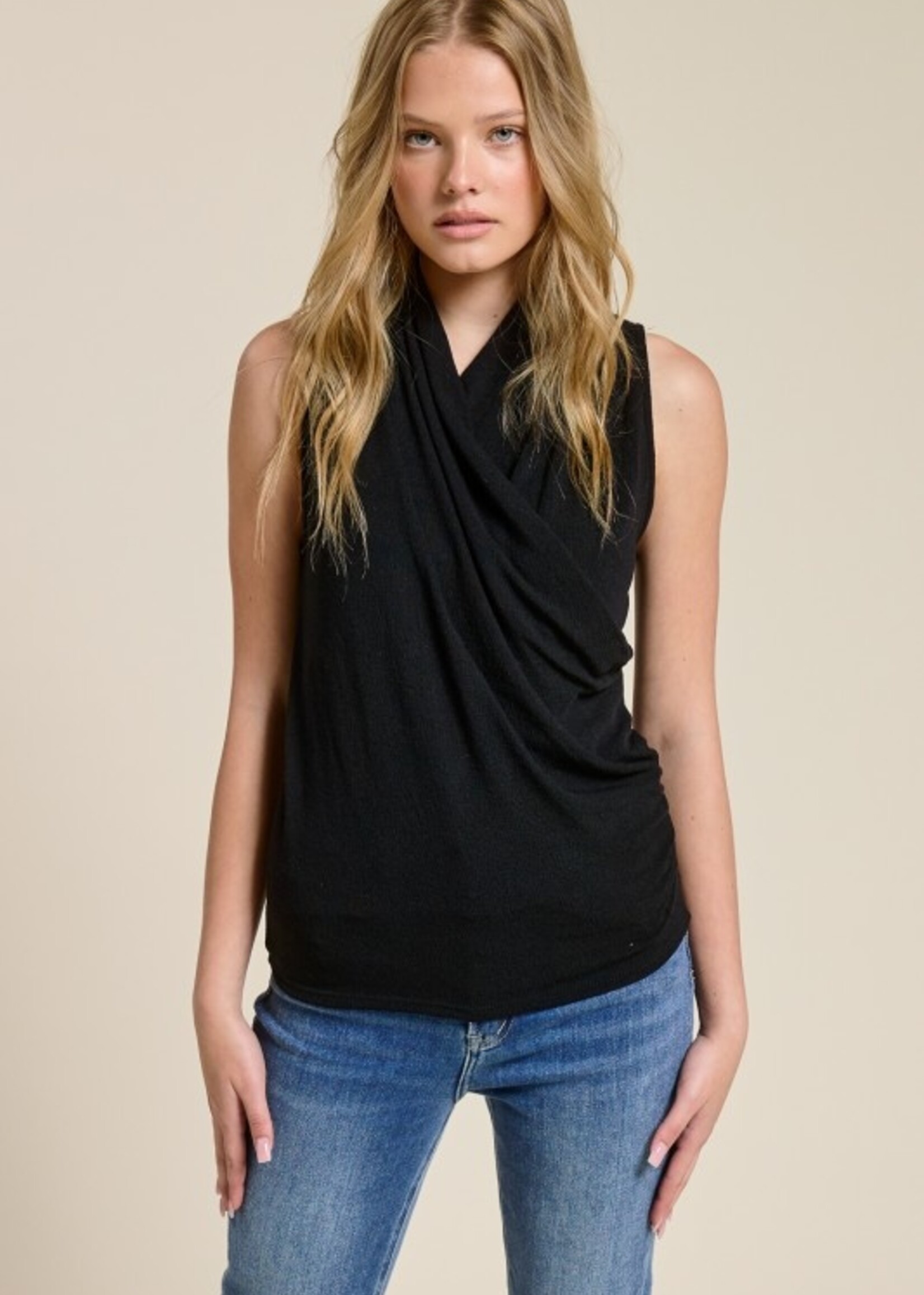 Stretch crepe top +4 colors