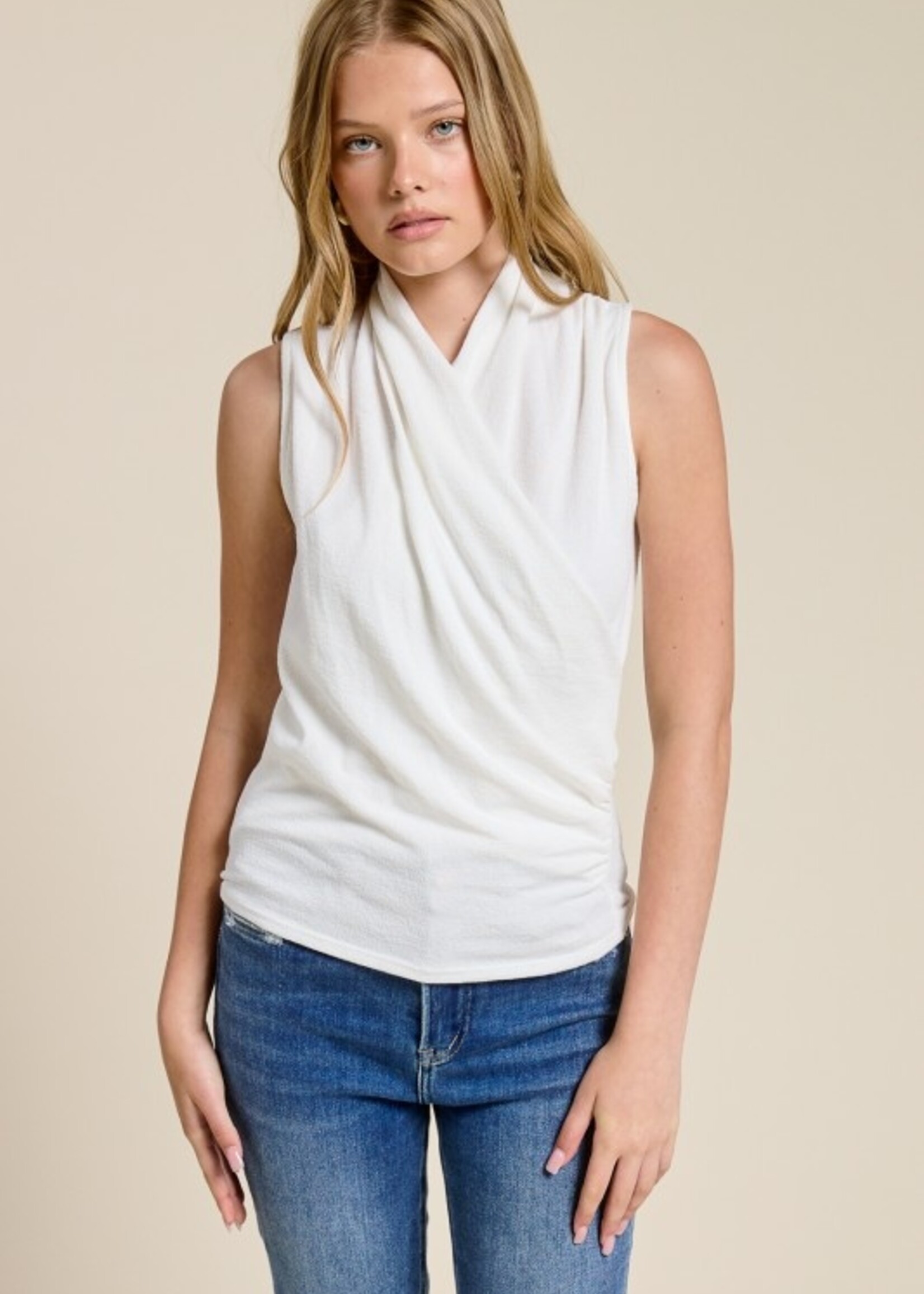 Stretch crepe top +4 colors