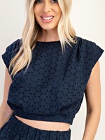 Eyelet top