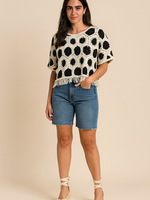 Crochet fringe top