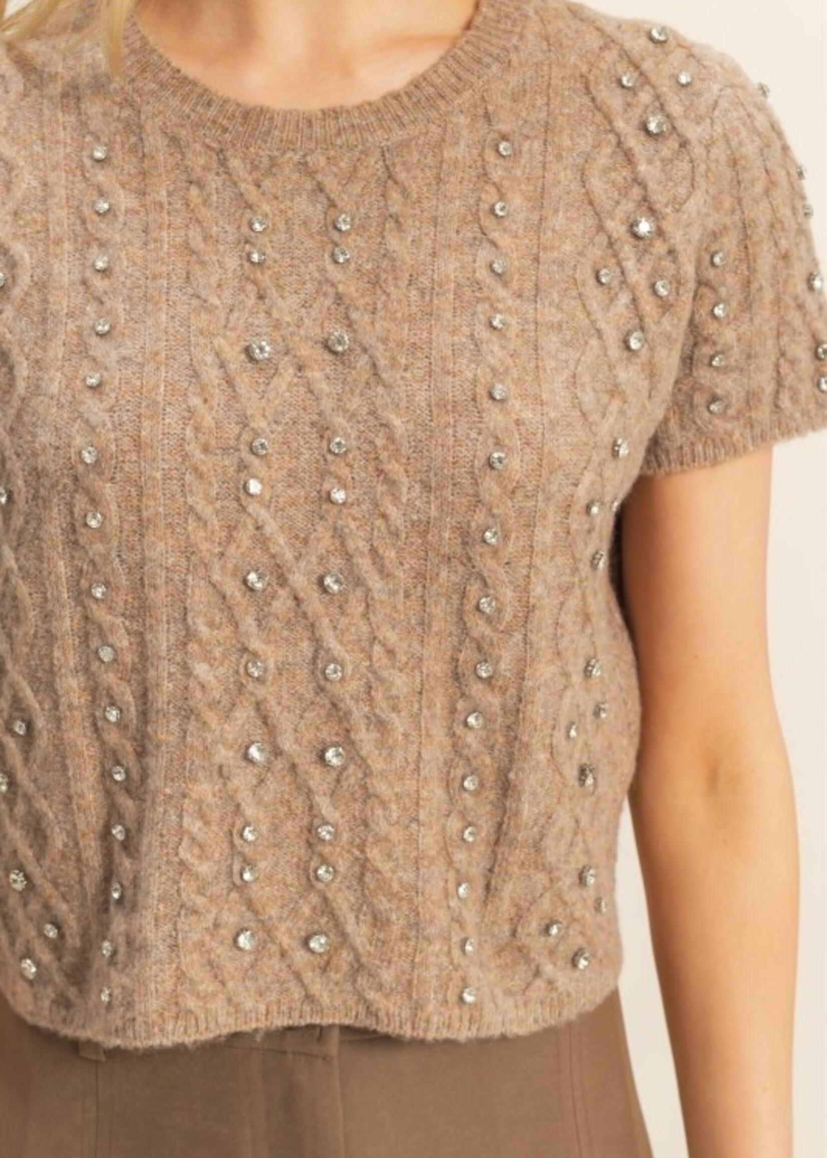 Rhinestone sweater top +3 colors