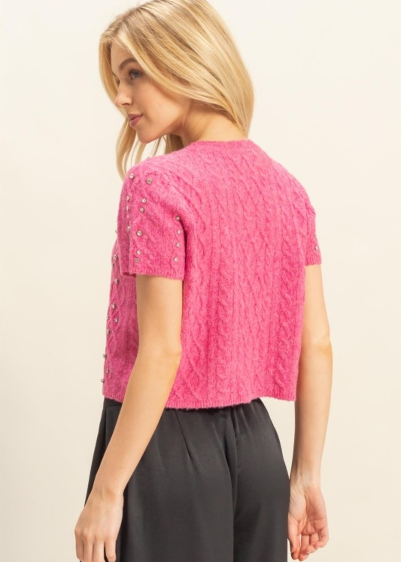 Rhinestone sweater top +3 colors