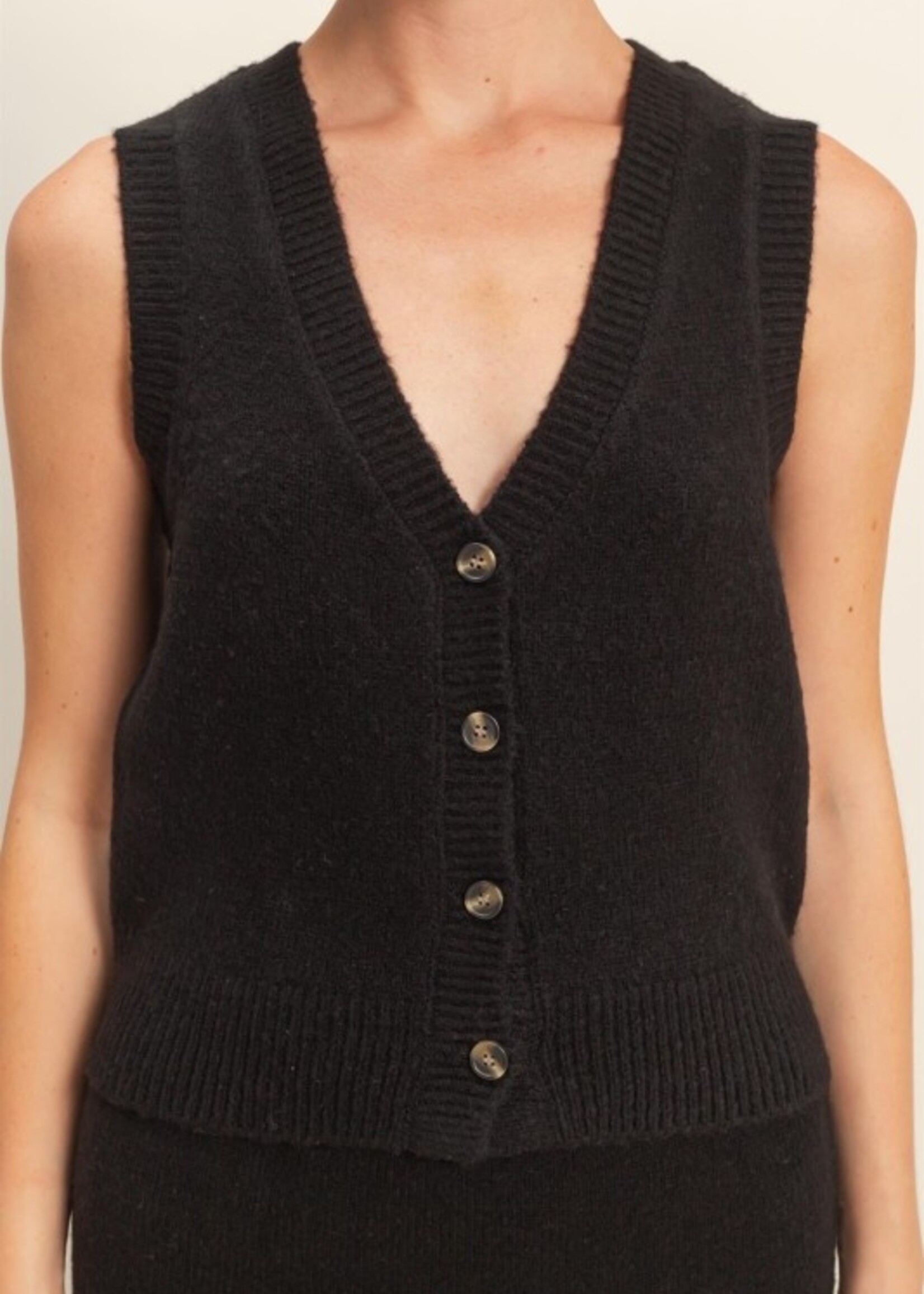 Knit skirt and vest set +2 colors