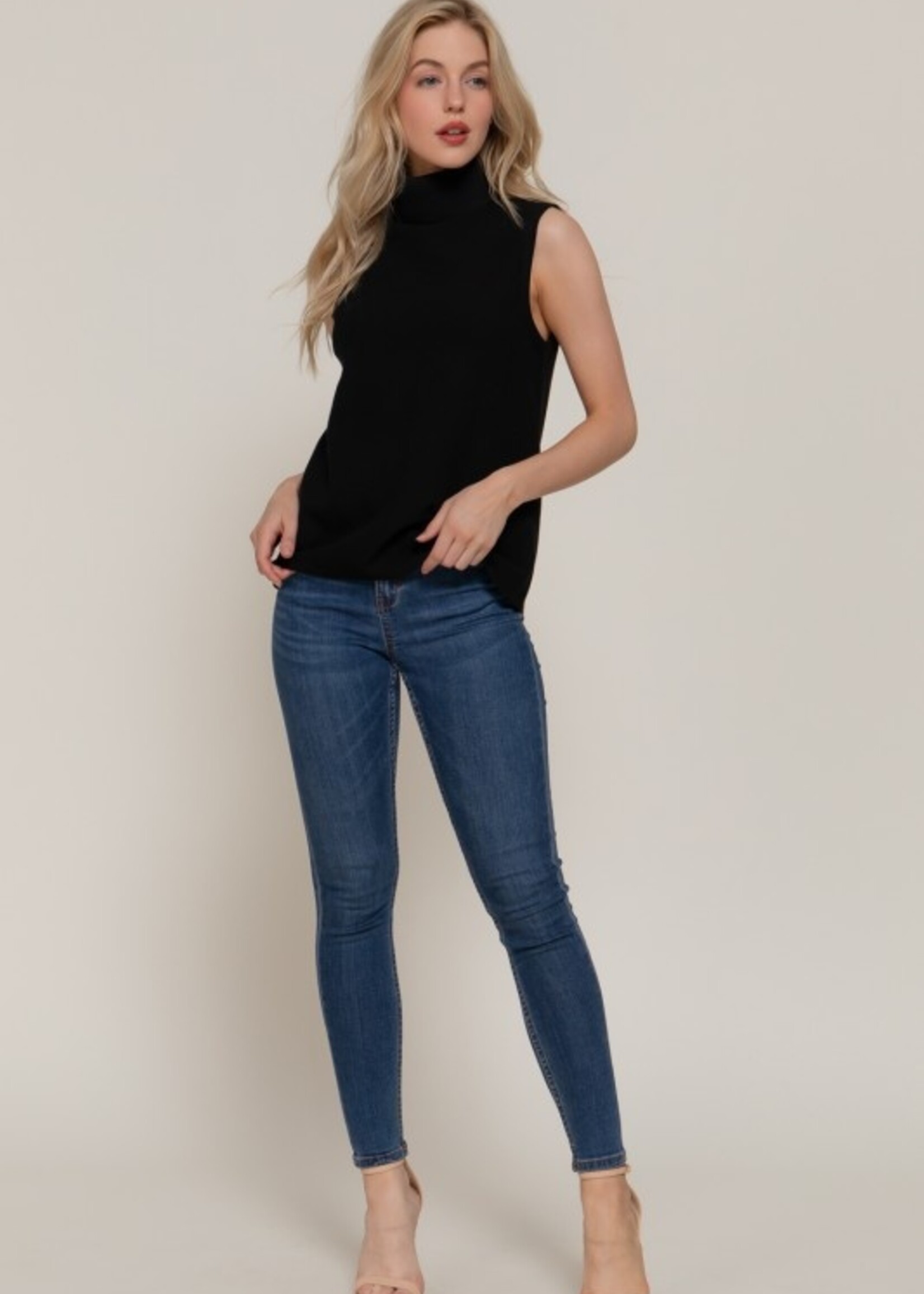 Sleeveless turtle neck +4 colors