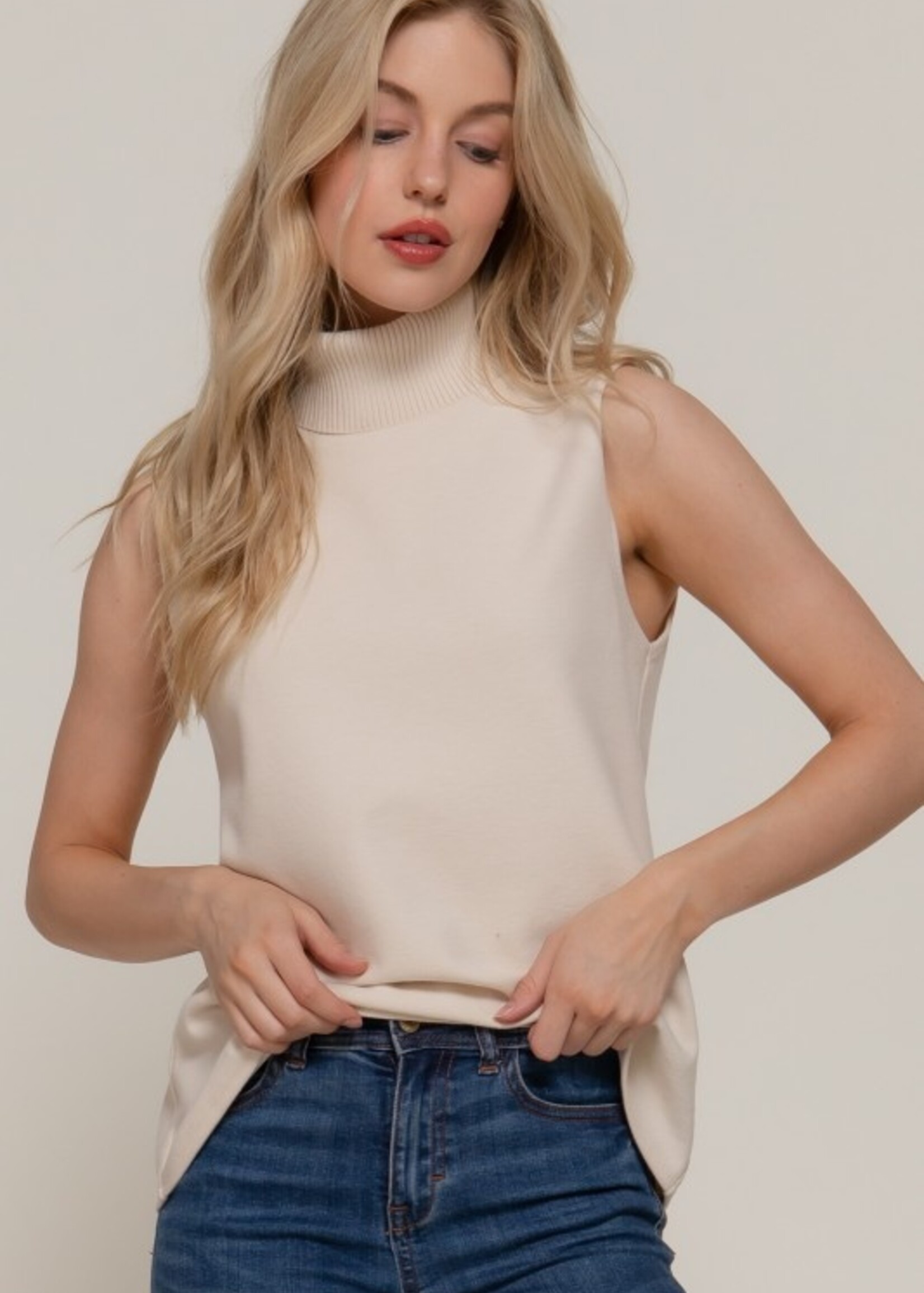 Sleeveless turtle neck +4 colors