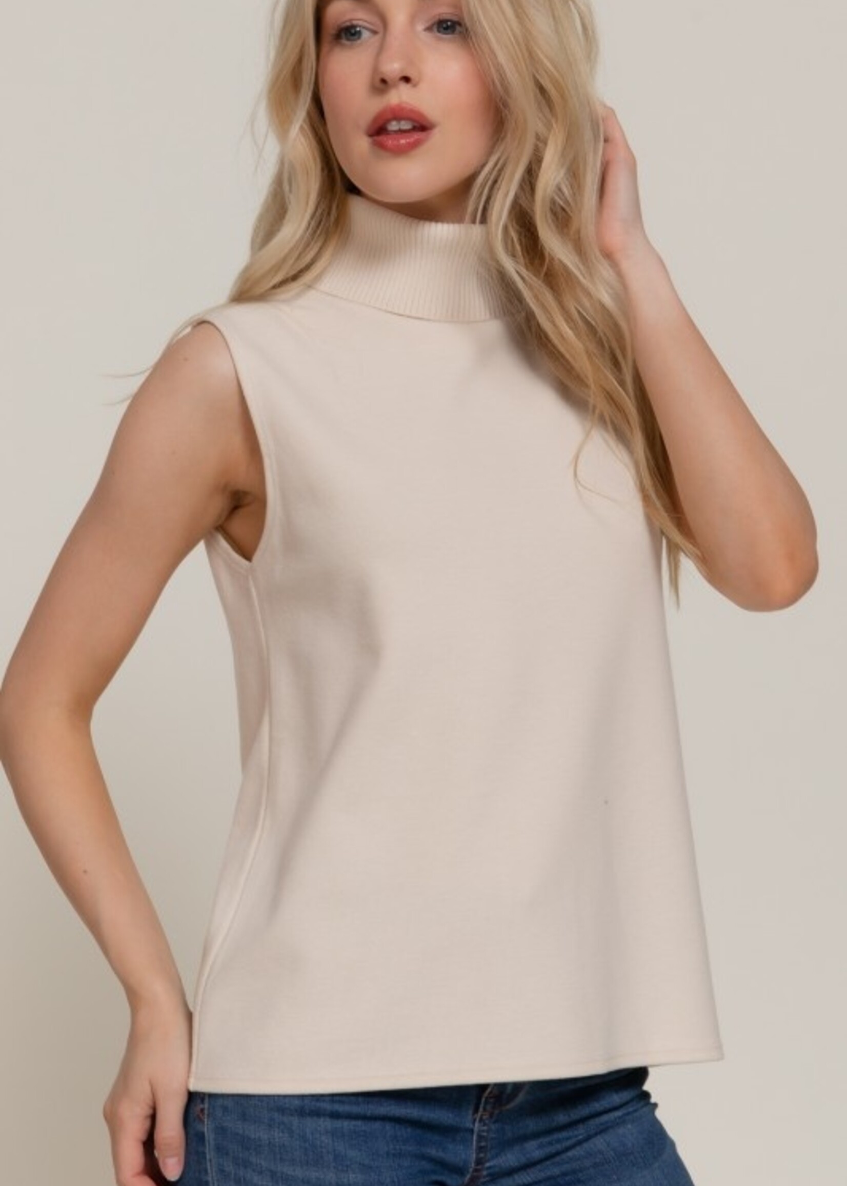 Sleeveless turtle neck +4 colors