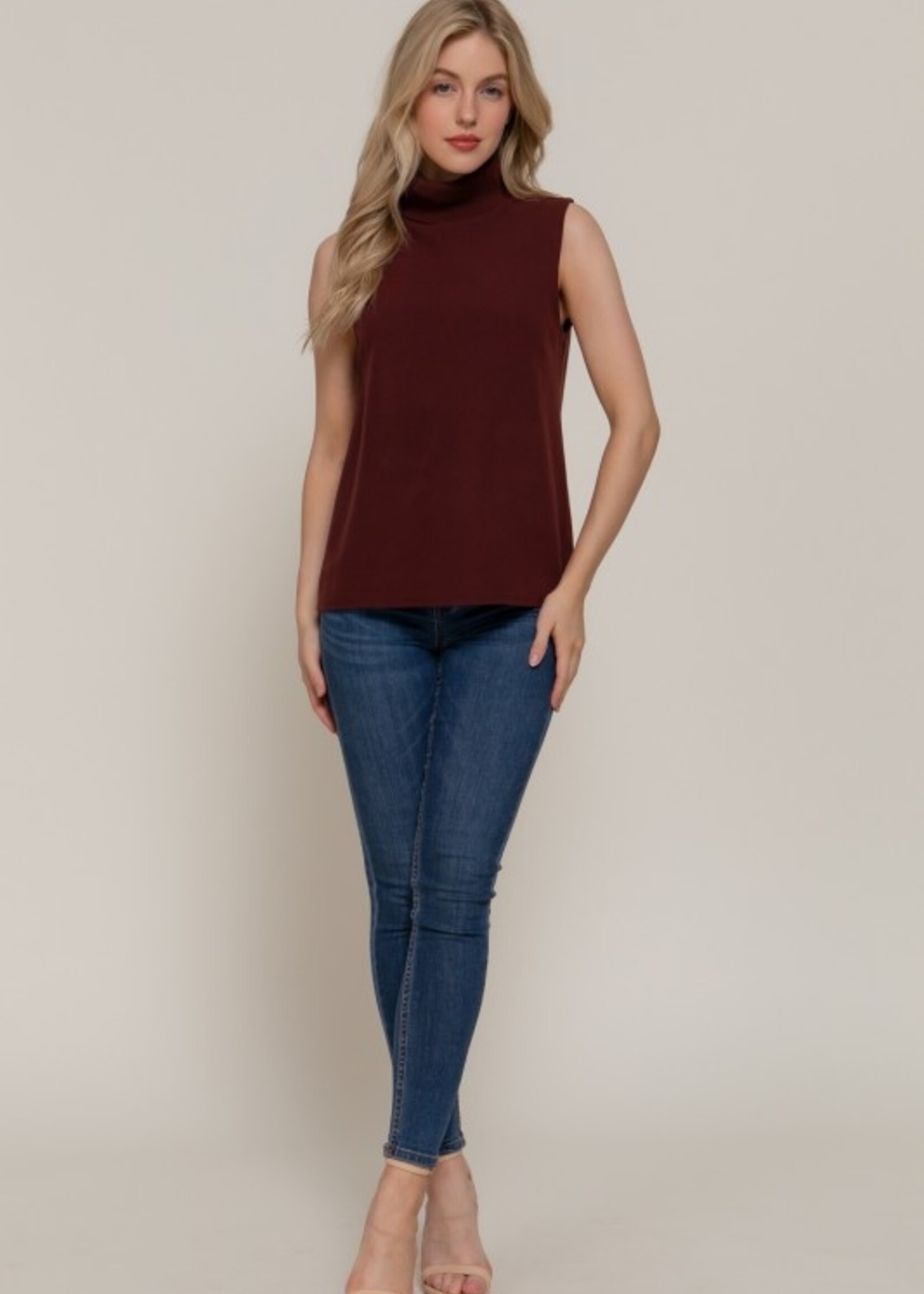 Sleeveless turtle neck +4 colors