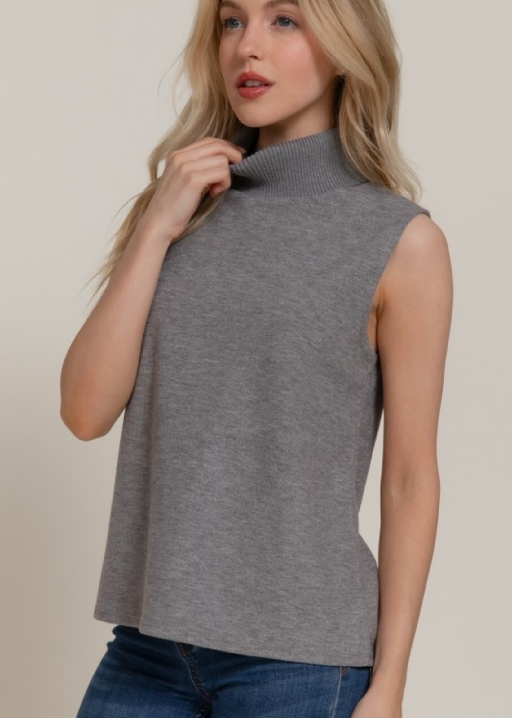 Sleeveless turtle neck +4 colors