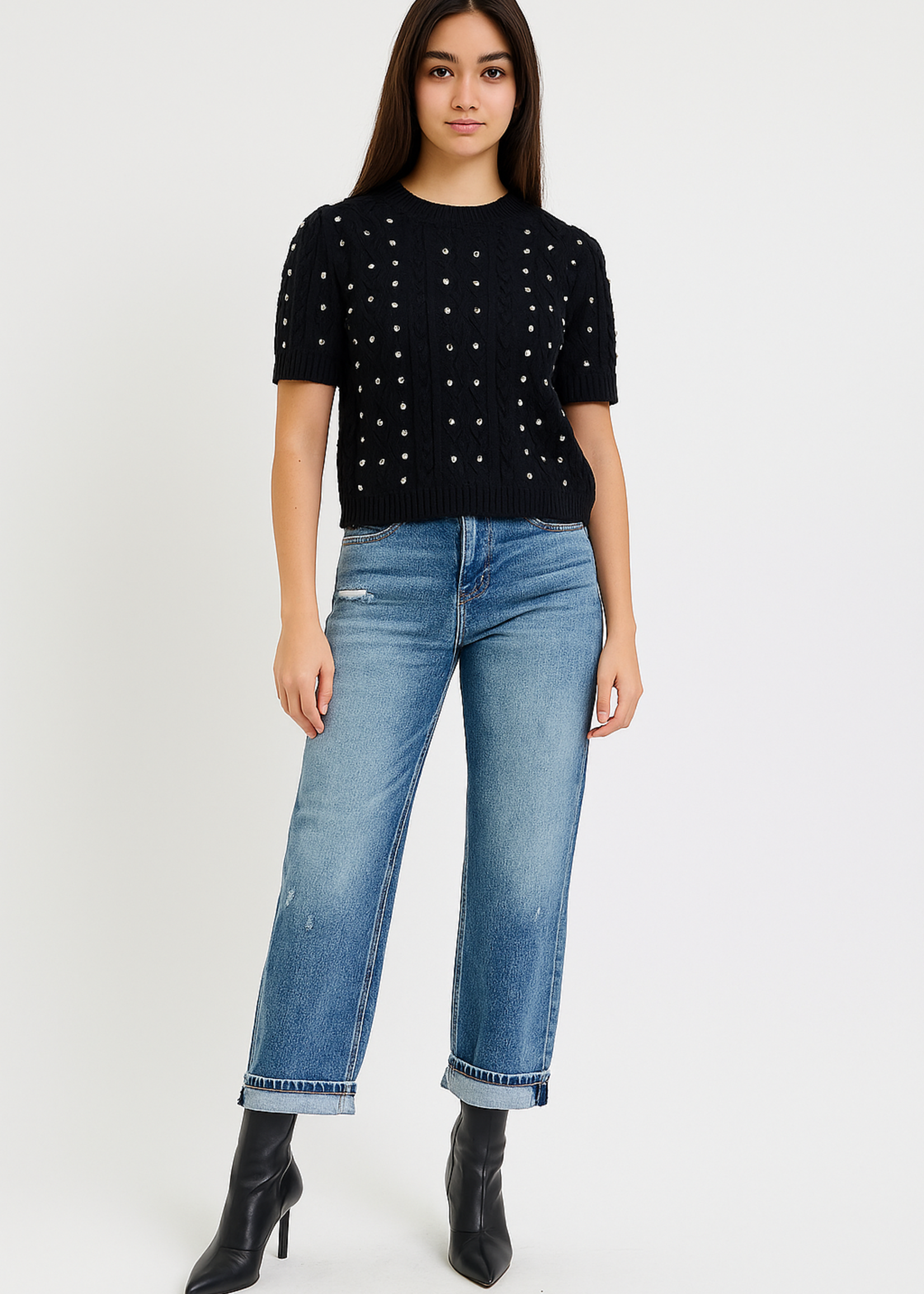 Rhinestone sweater