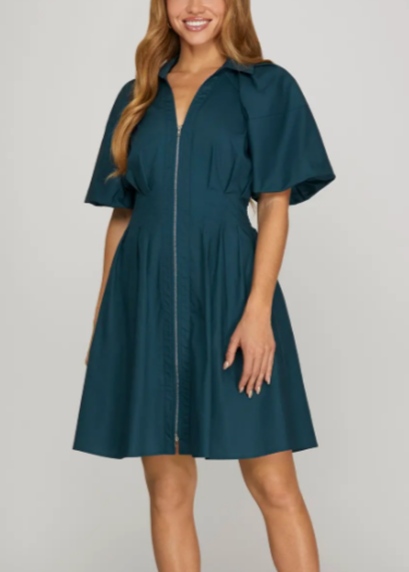 ZIp front mini
