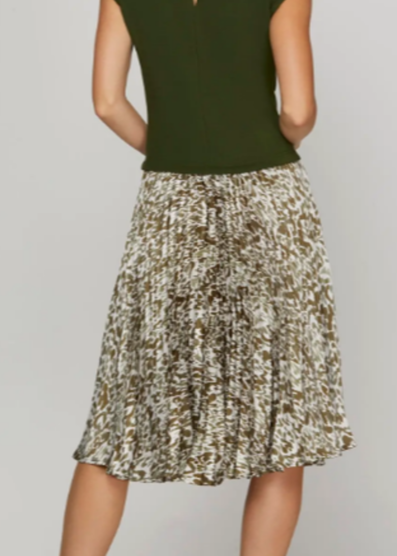 Mix media midi dress