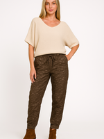 Print shimmer jogger