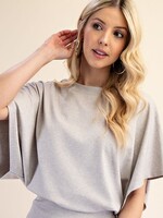 Wide sleeve top