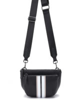 Stripe convertible crossbody