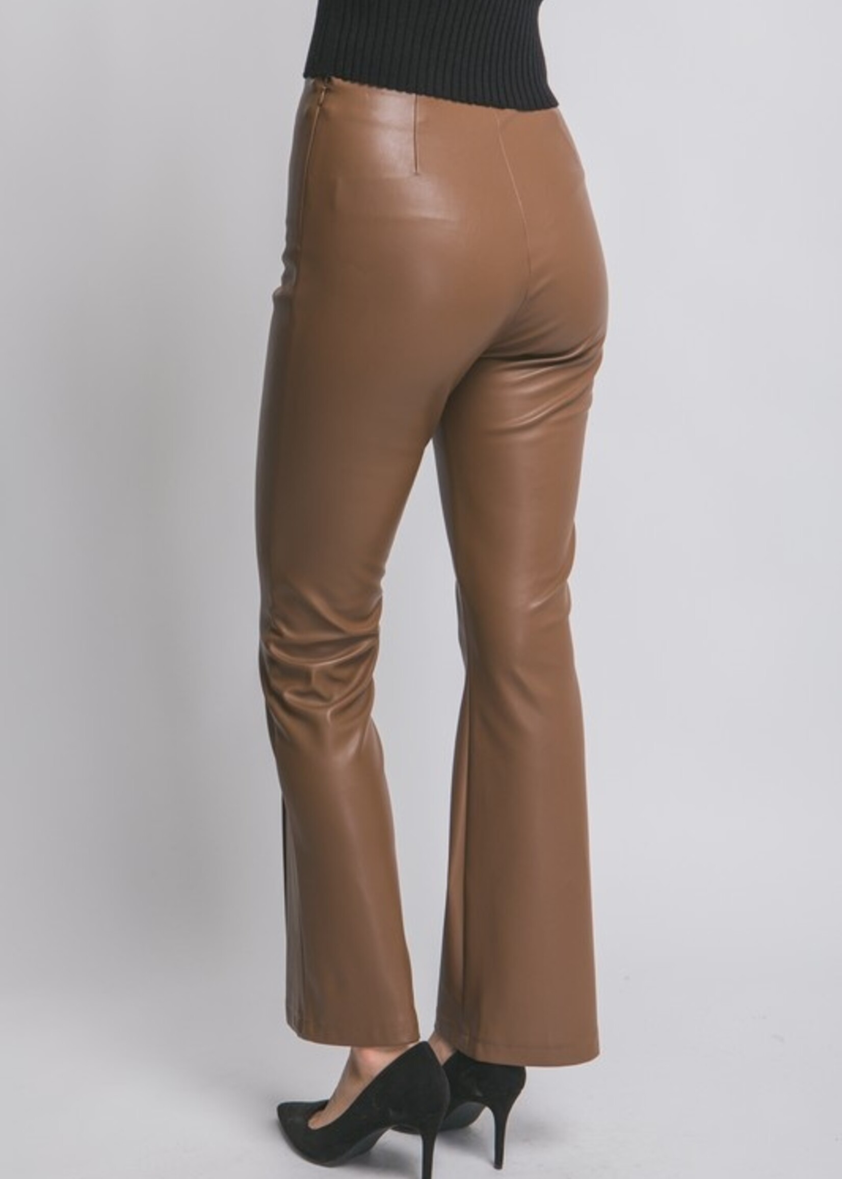 Leather flare pant +2 colors