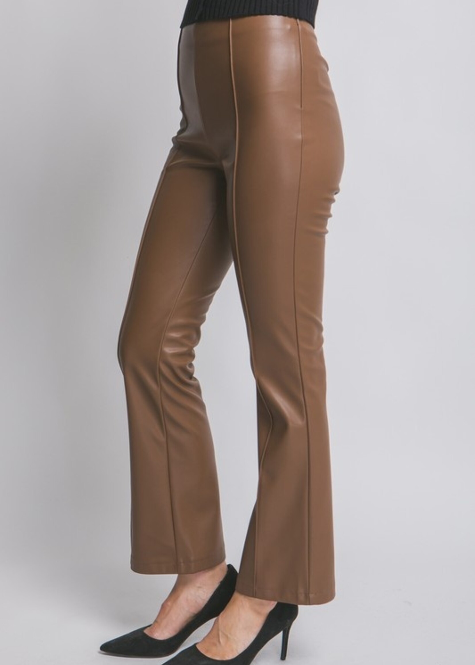 Leather flare pant +2 colors