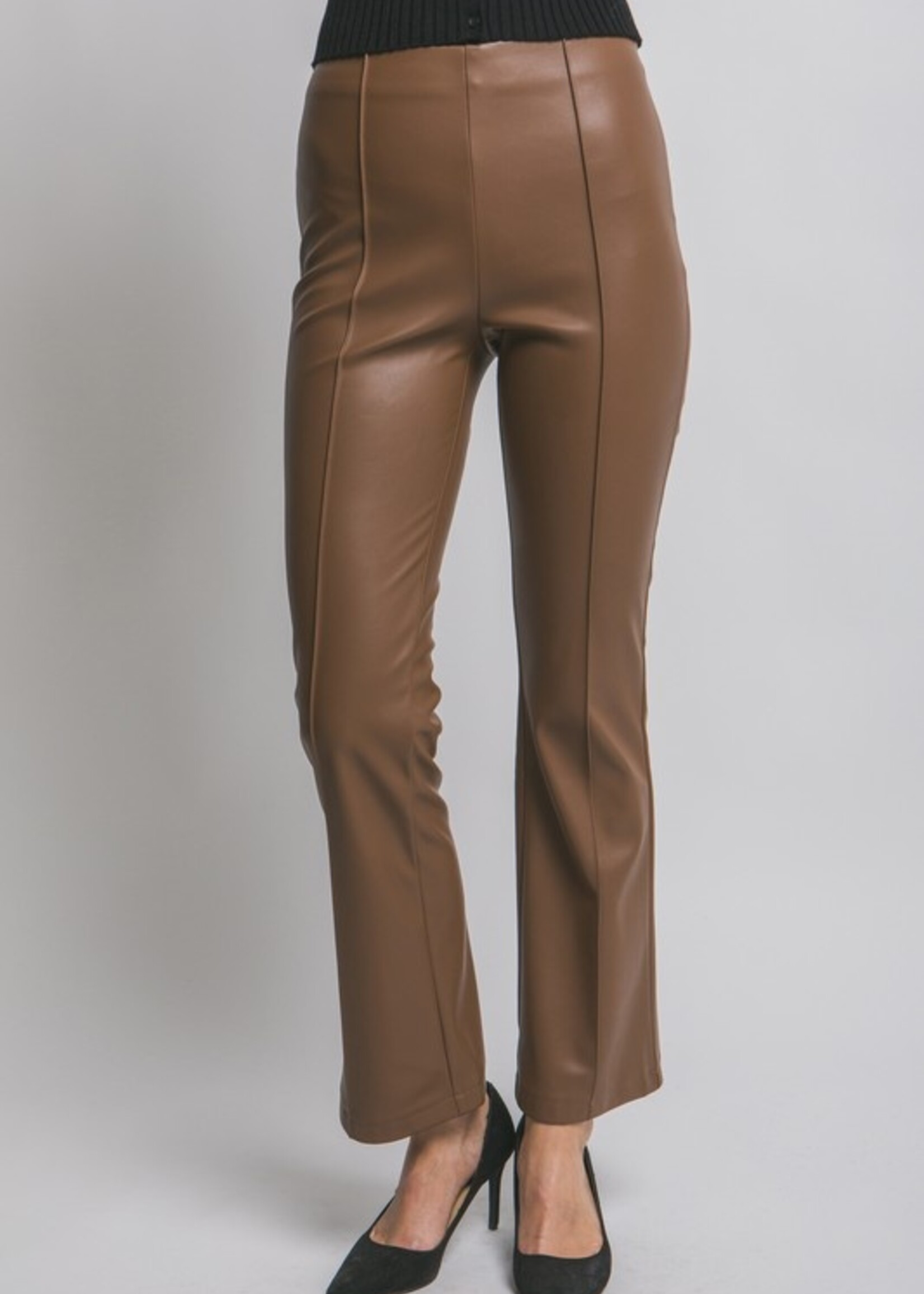 Leather flare pant +2 colors