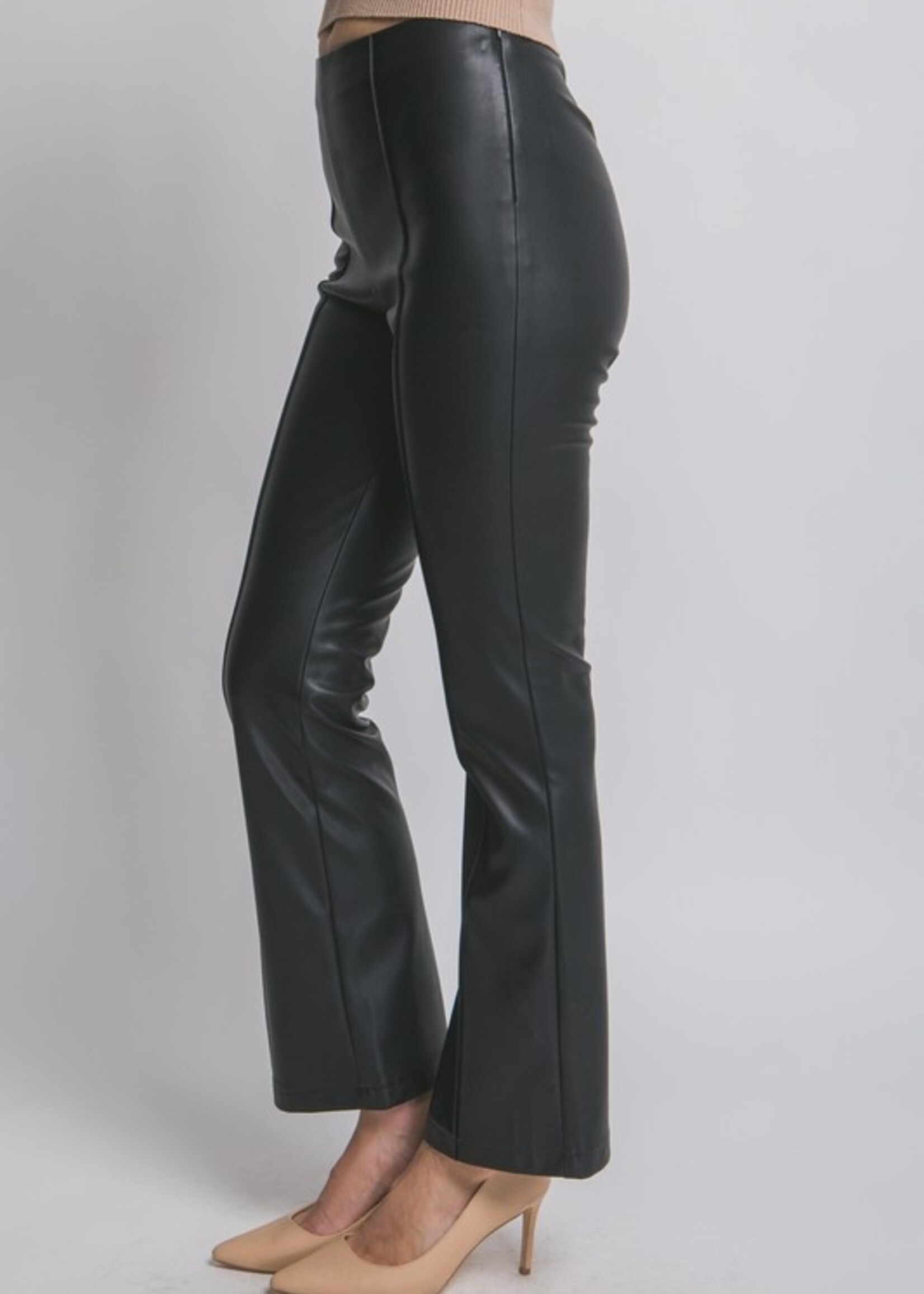 Leather flare pant +2 colors