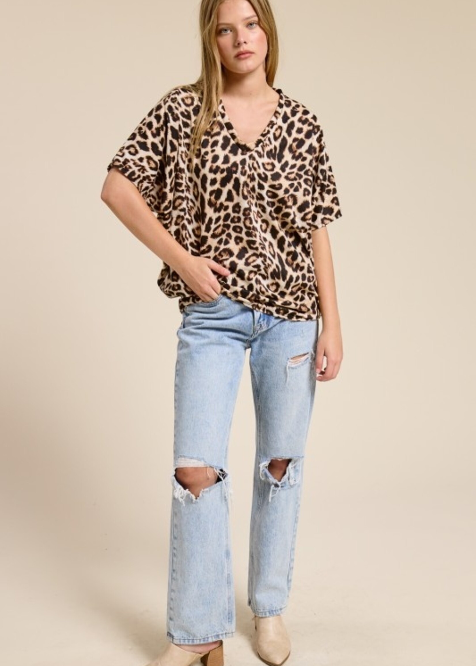 Animal print top