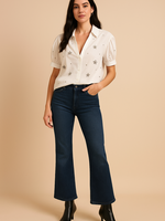 Jeweled poplin shirt +2 colors
