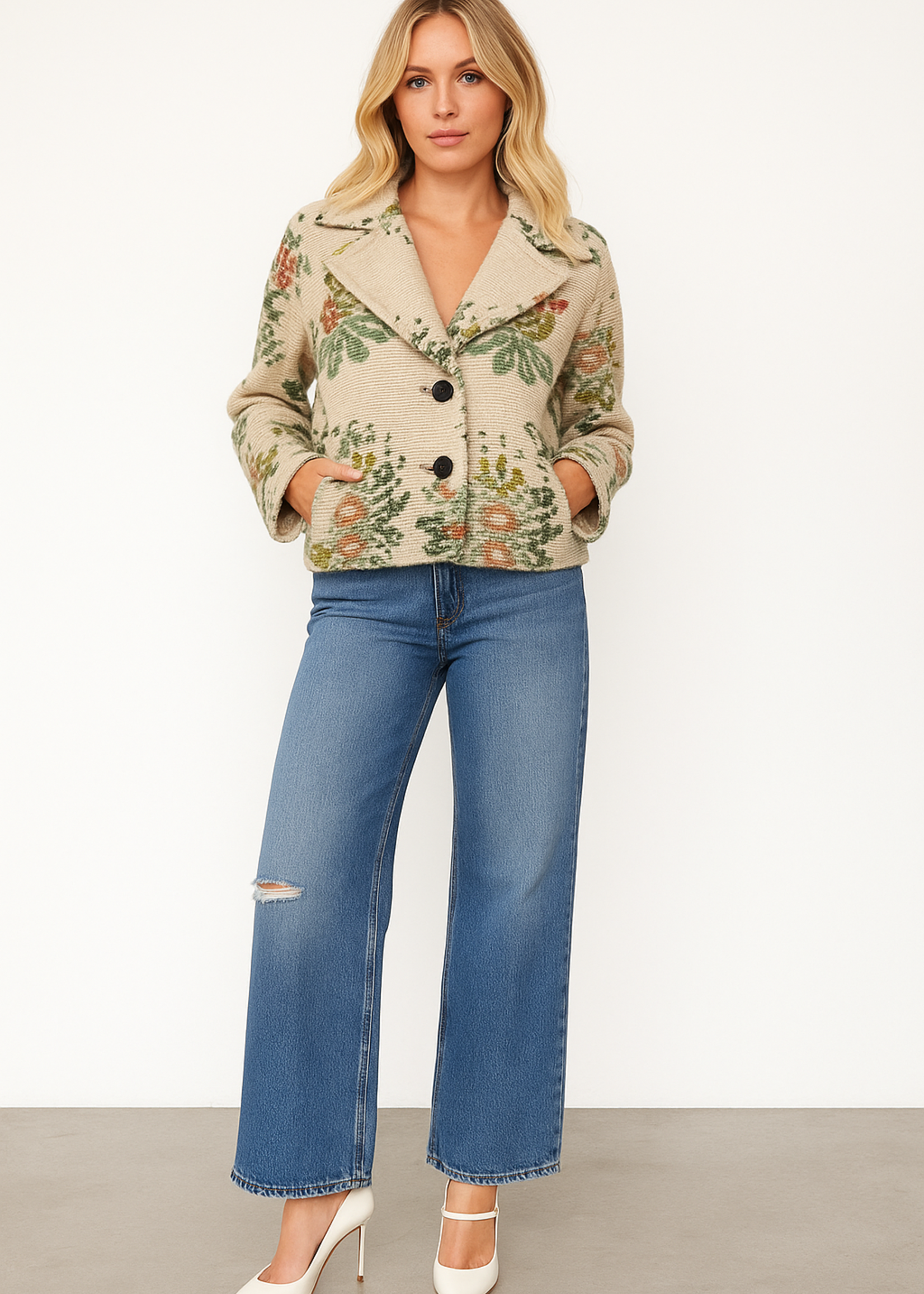 Short print jacket +5 colors