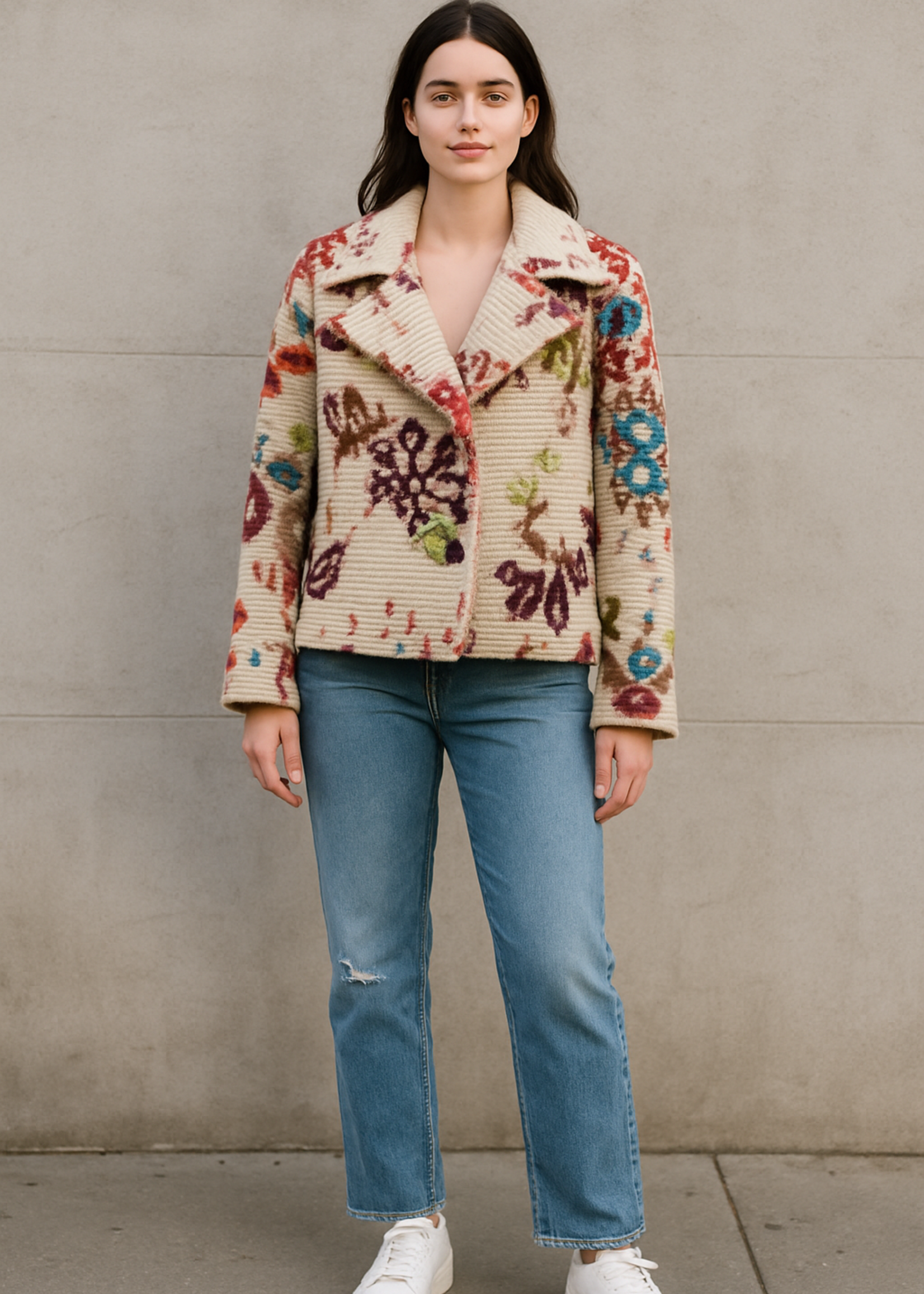 Short print jacket +5 colors