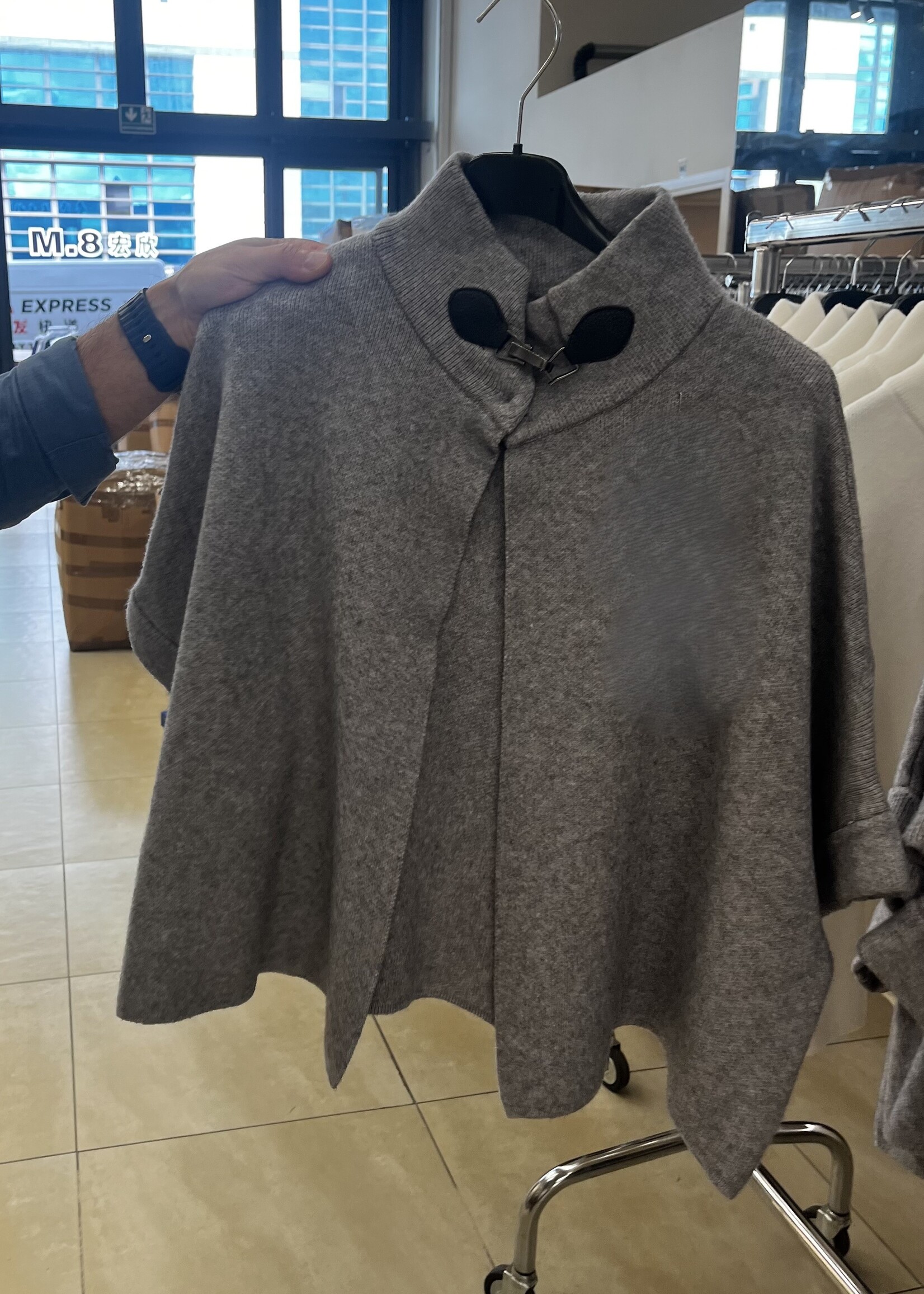 Leather toggle poncho +2 colors