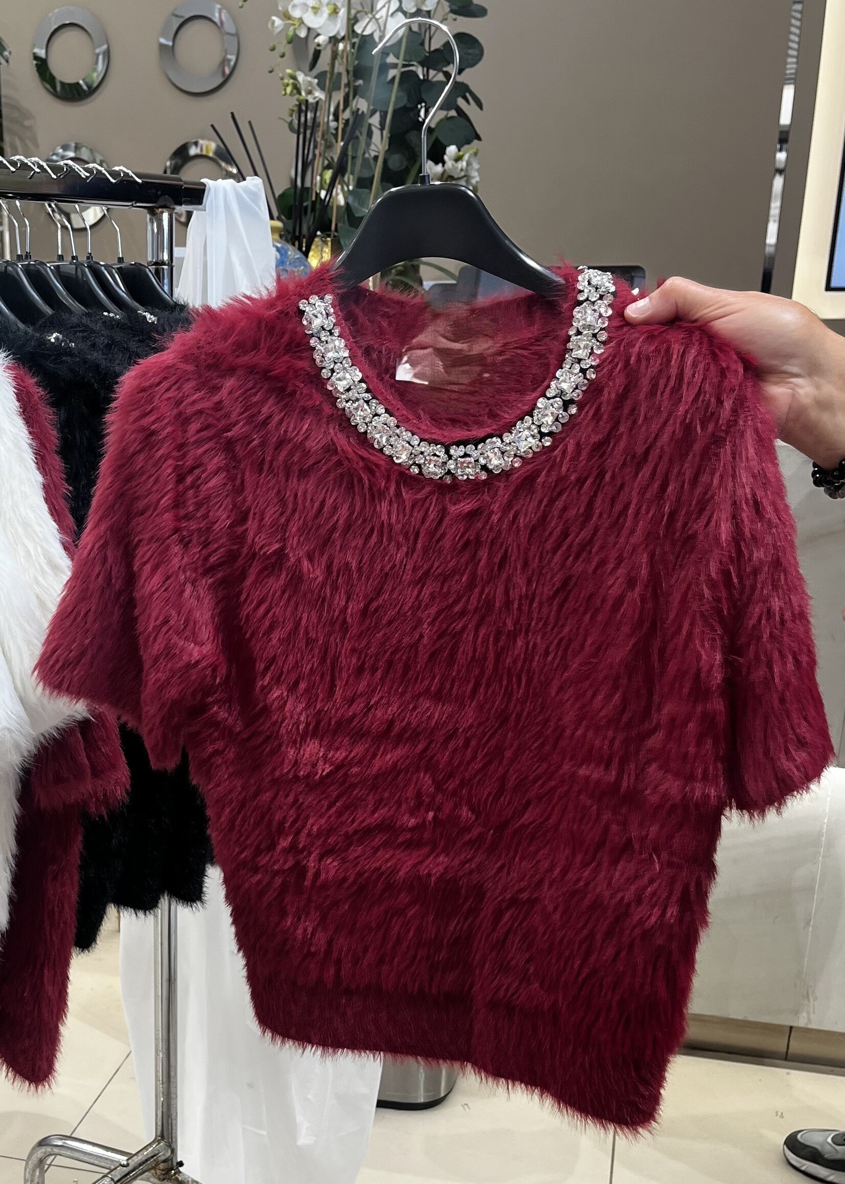 Furry crystal top +3 colors