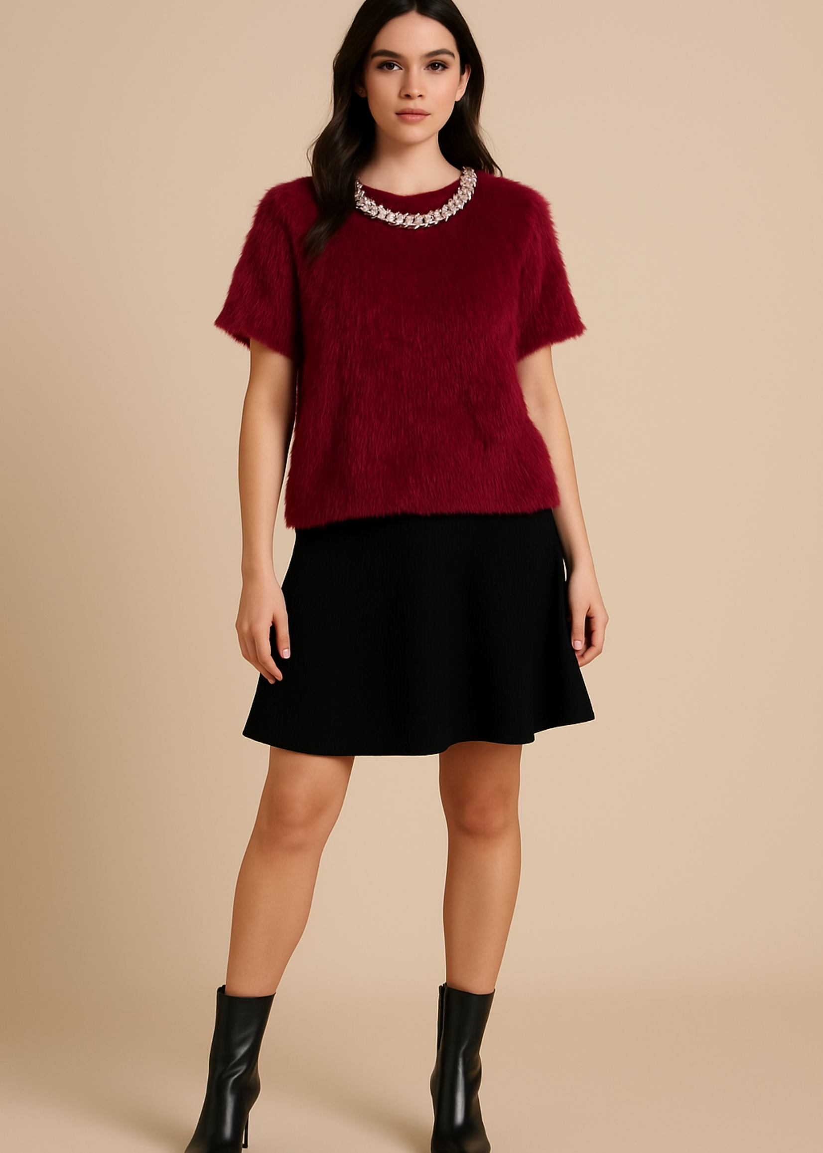 Furry crystal top +3 colors