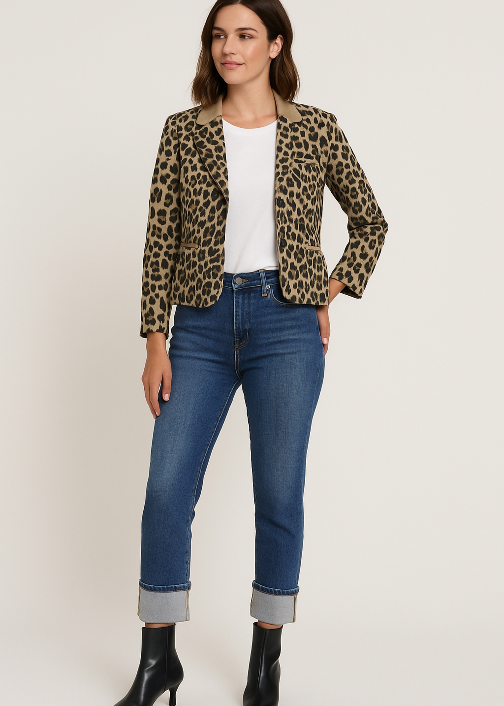 Leopard blazer