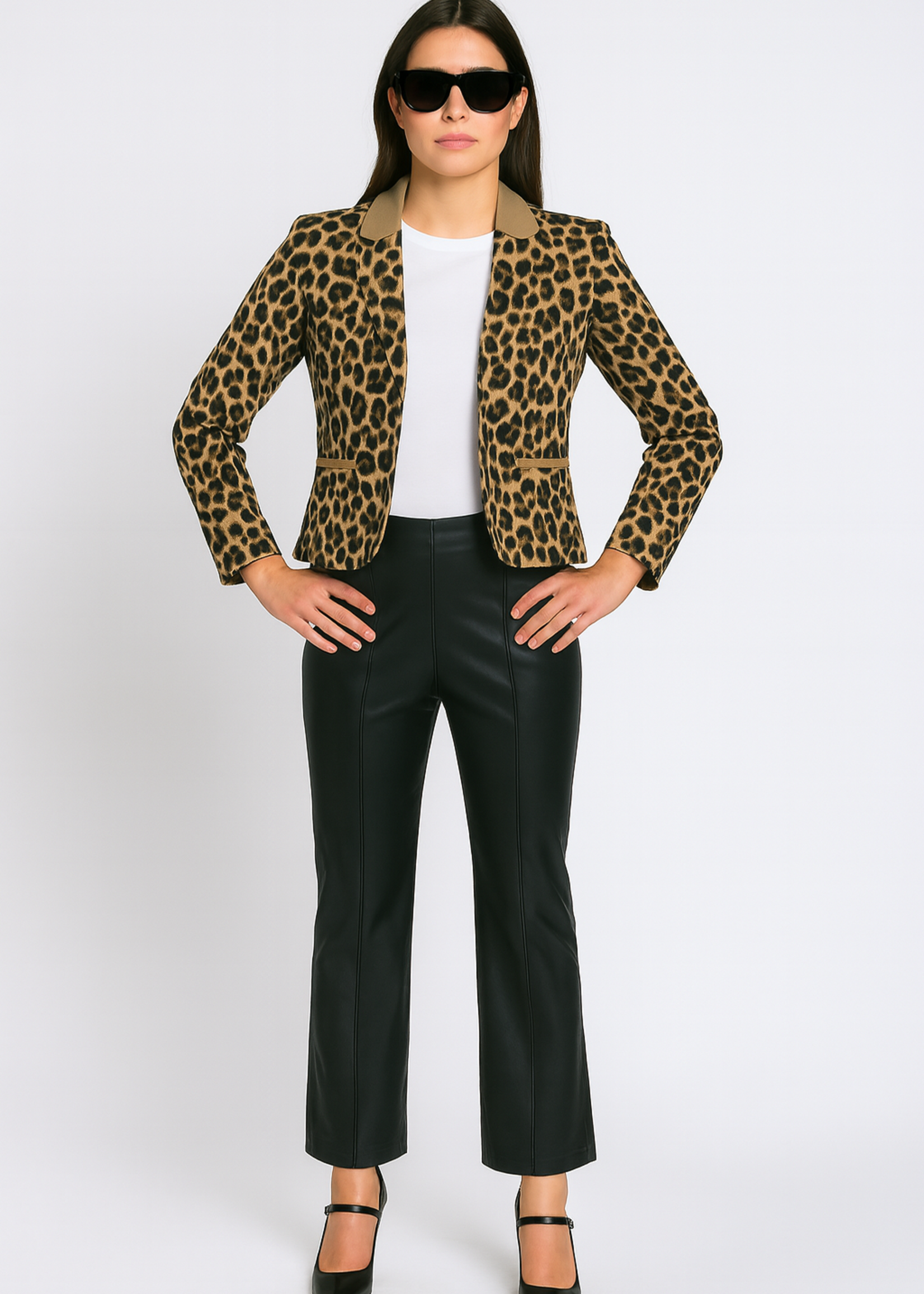Leopard blazer