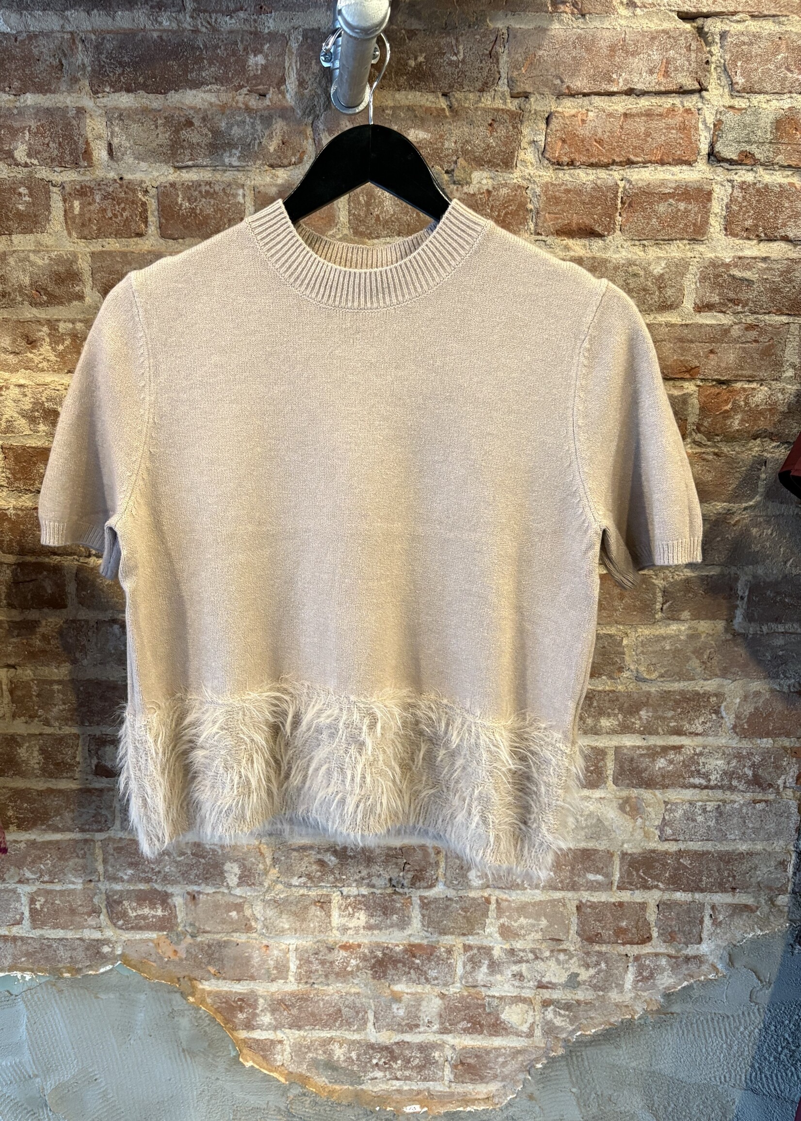 Fur hem top +2 colors