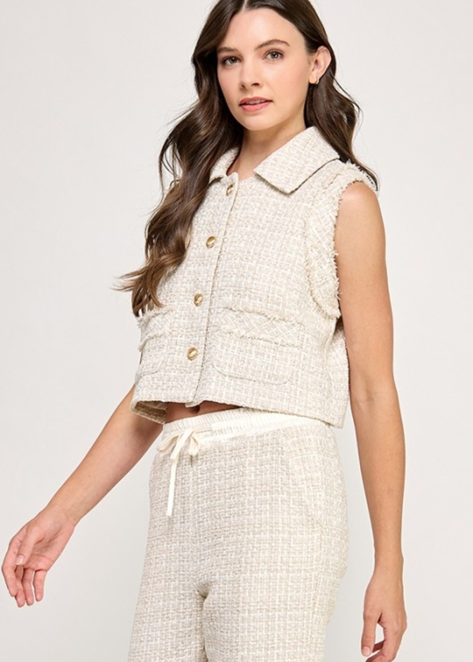 Tweed vest