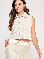 Tweed vest