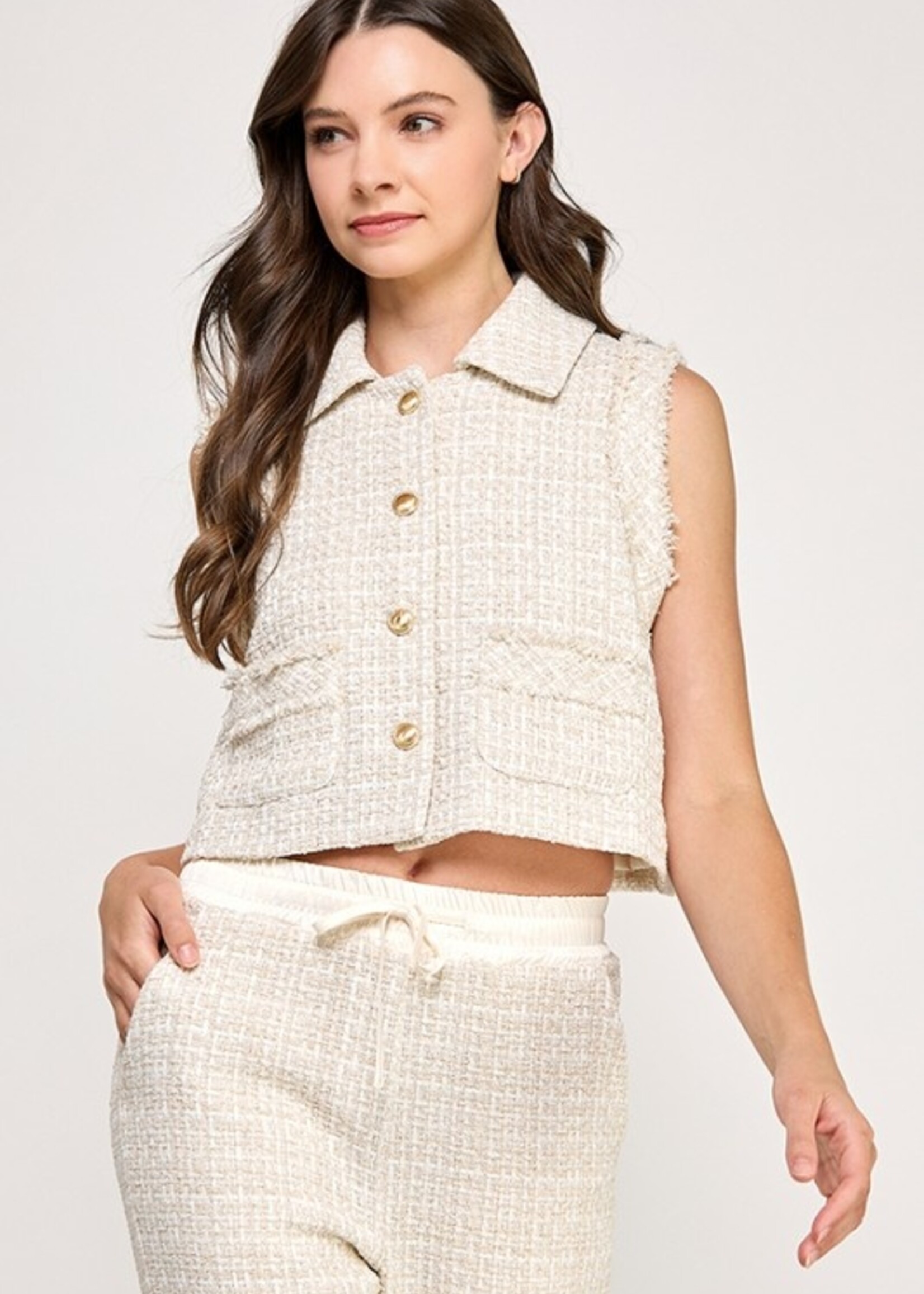 Tweed vest